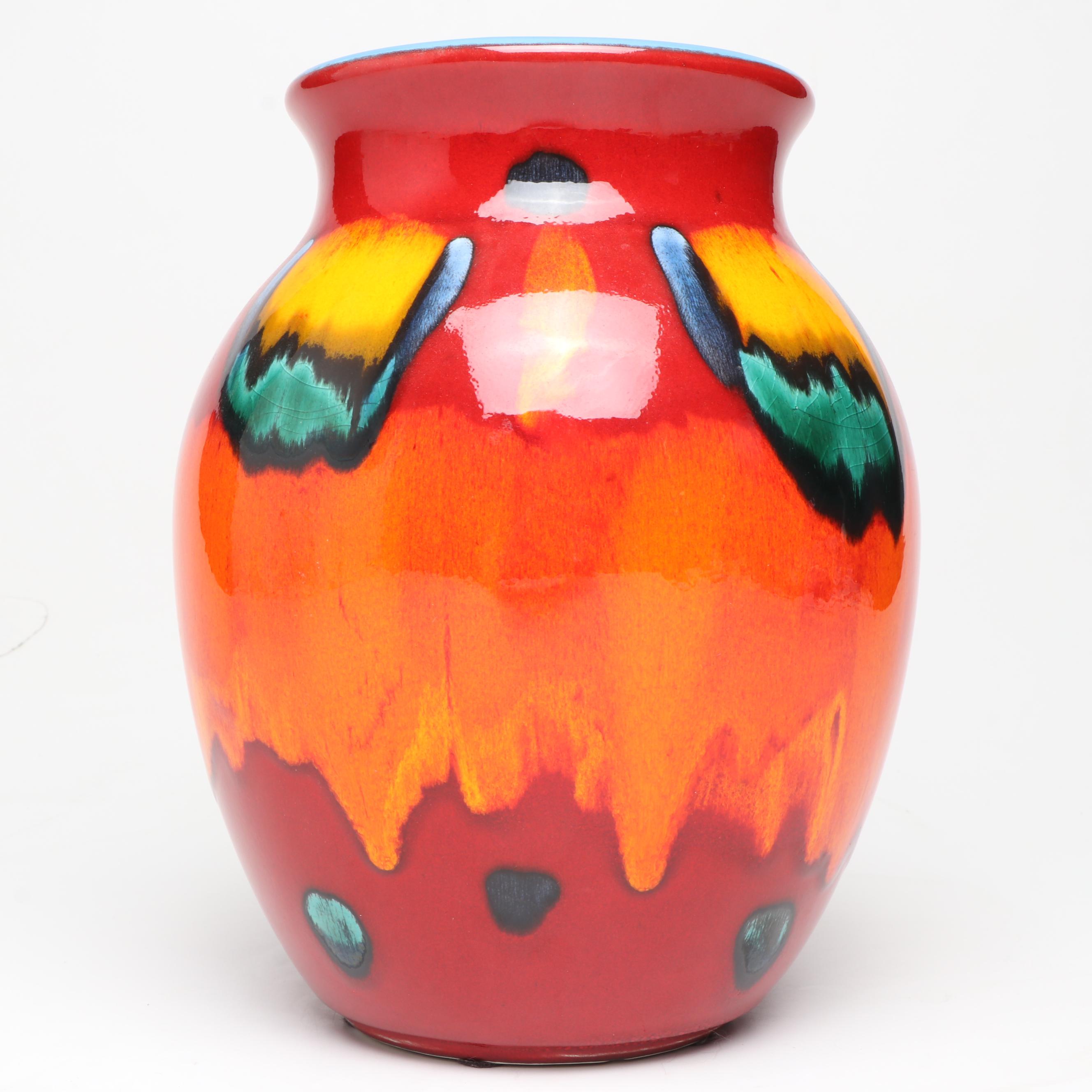 Poole Pottery "Volcano" Hand-Painted Vase