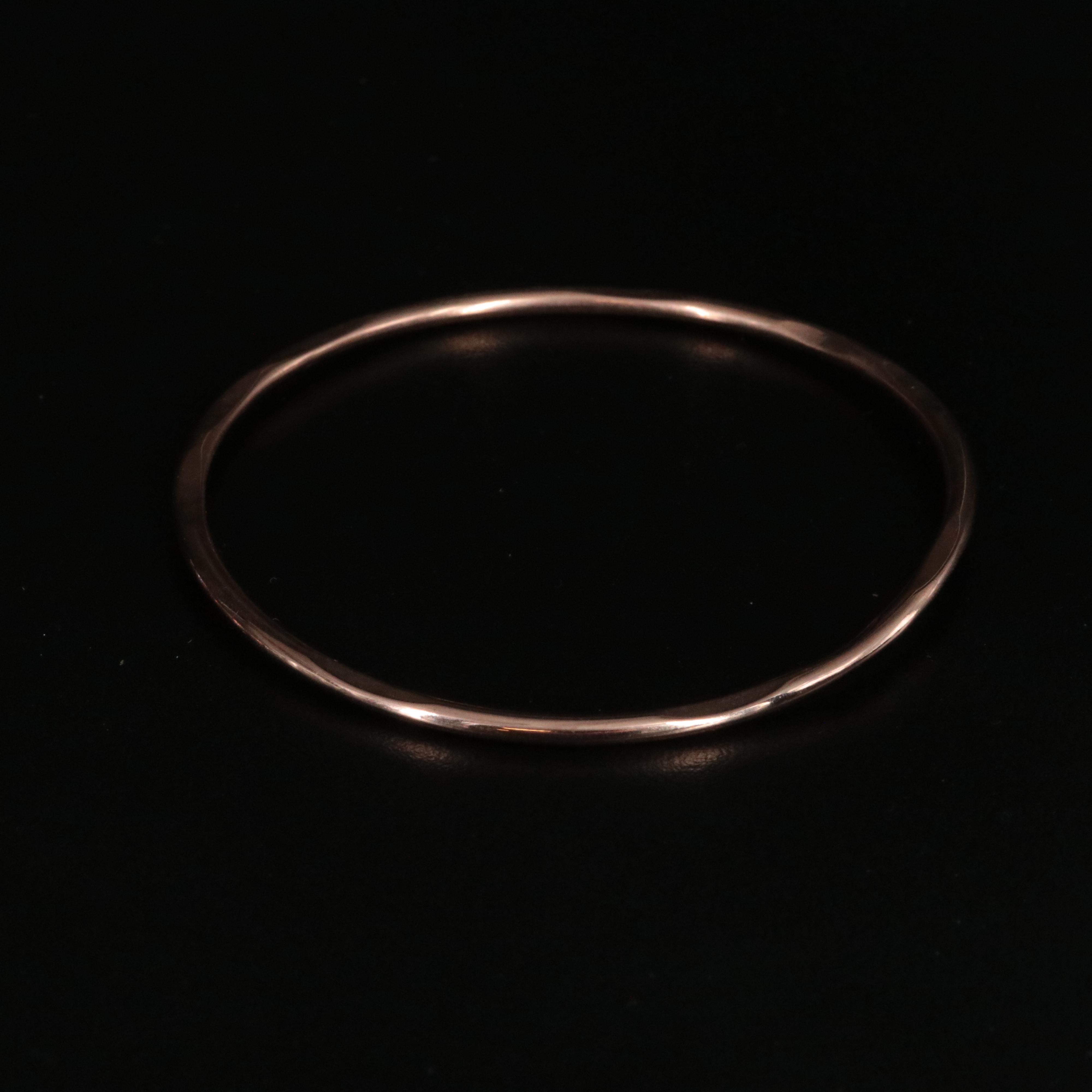 Graziano Rose Tone Rhinestone Bangles