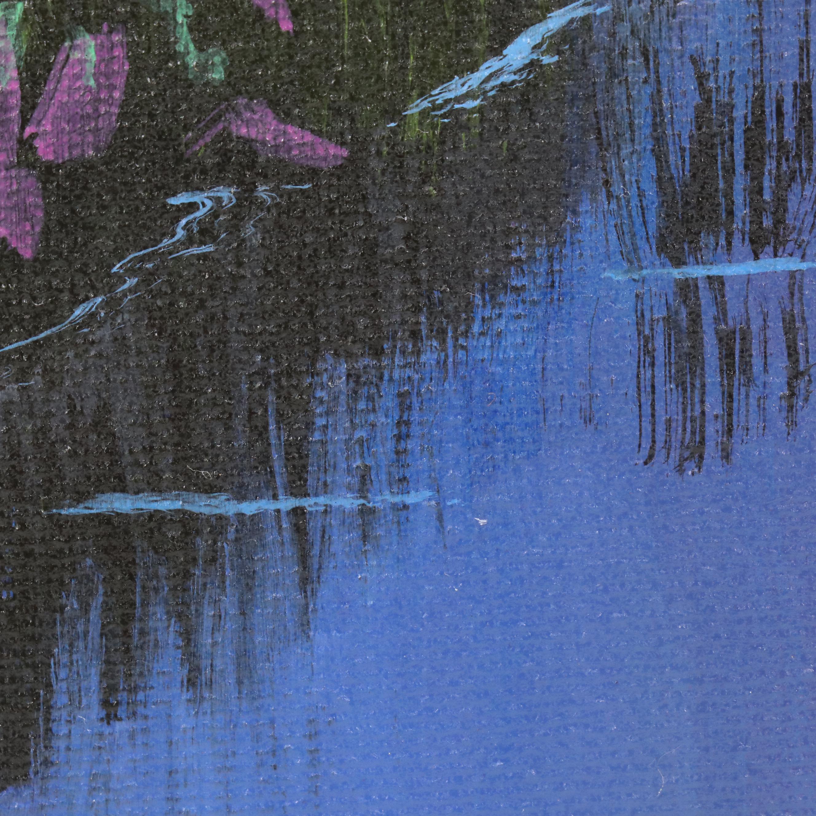 Doug "Bumo" Johnpeer Sunset Landscape Oil Painting, 2025