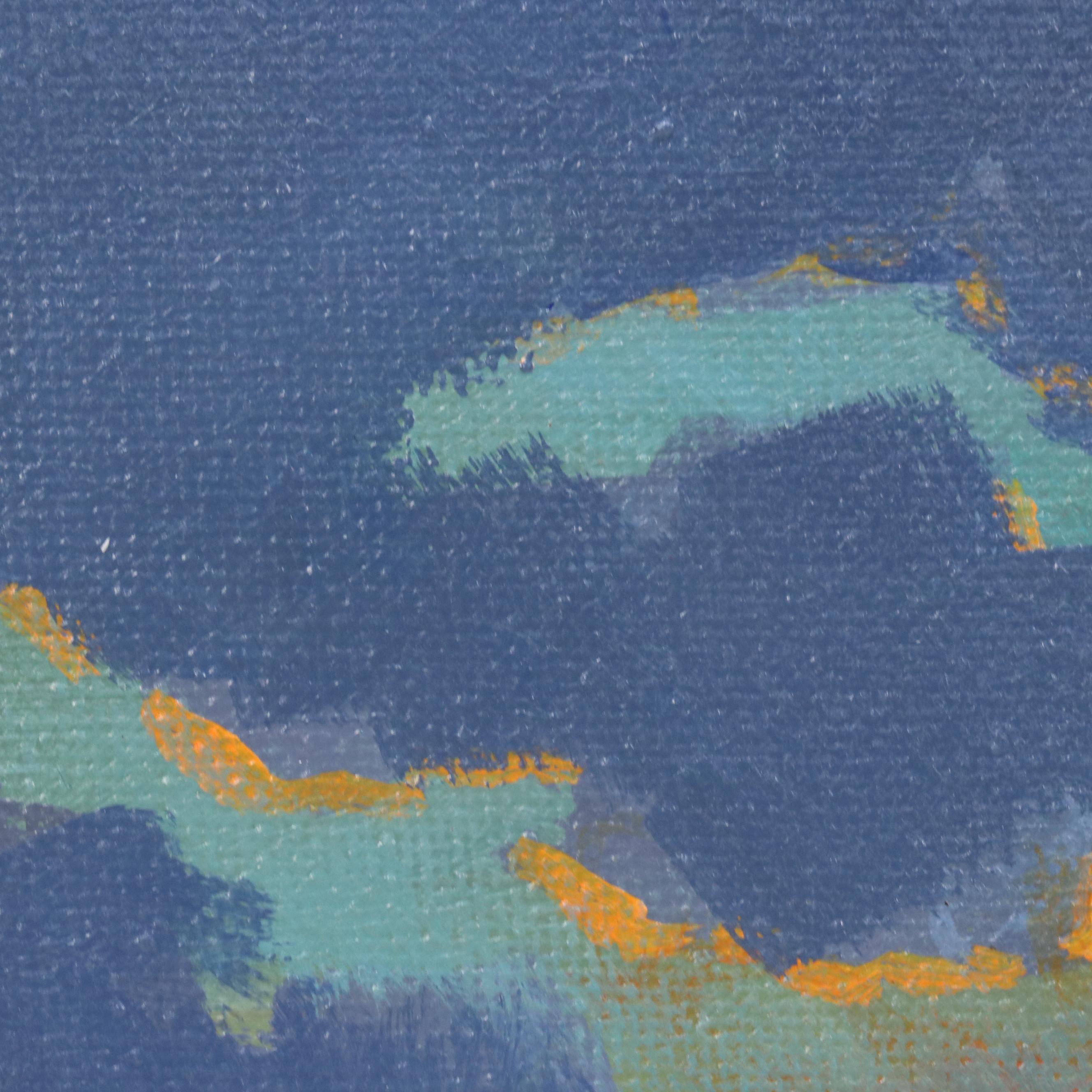 Doug "Bumo" Johnpeer Sunset Landscape Oil Painting, 2025