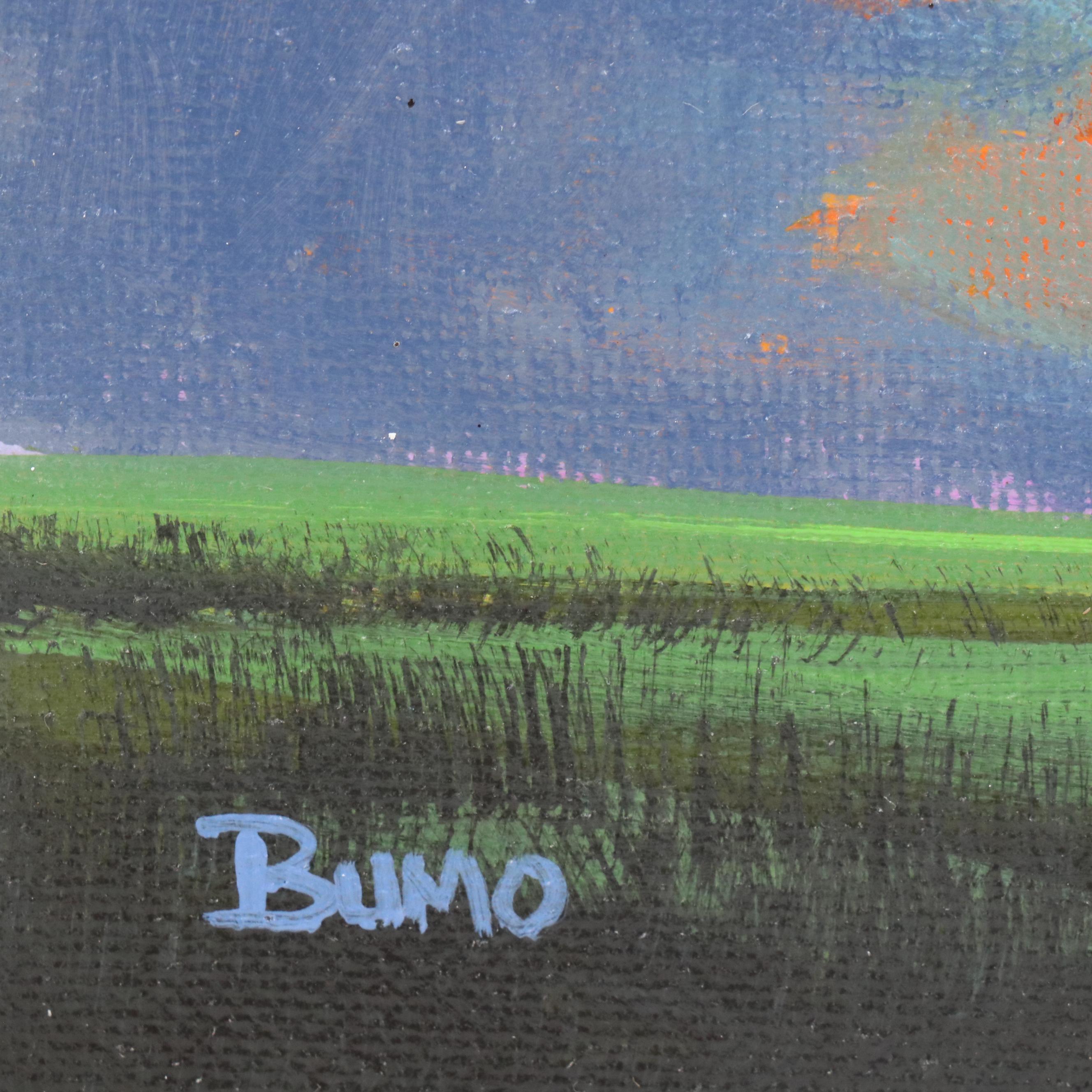Doug "Bumo" Johnpeer Sunset Landscape Oil Painting, 2025