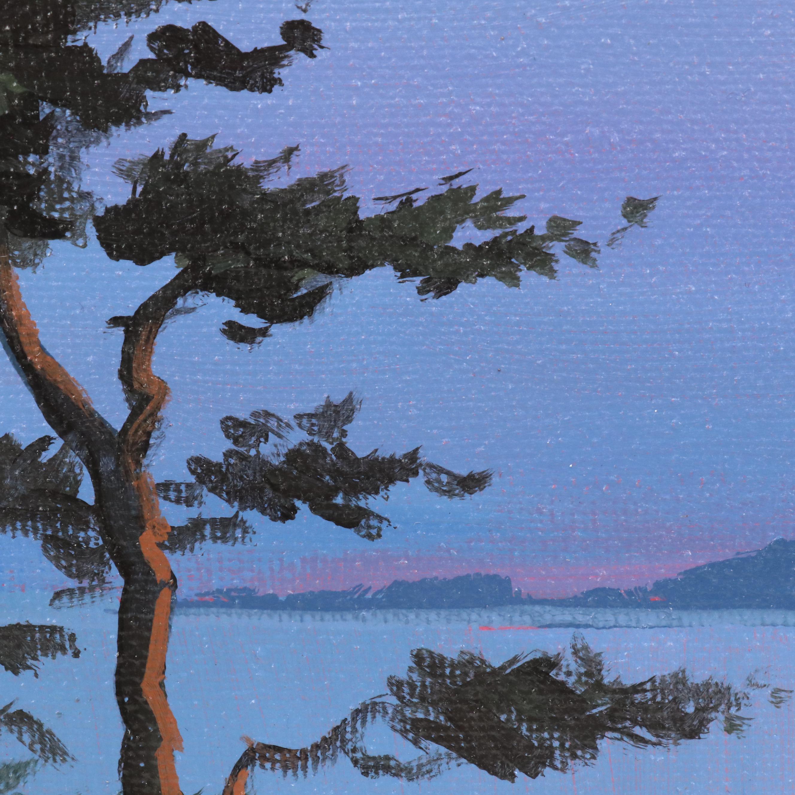 Doug "Bumo" Johnpeer Sunset Landscape Oil Painting, 2025