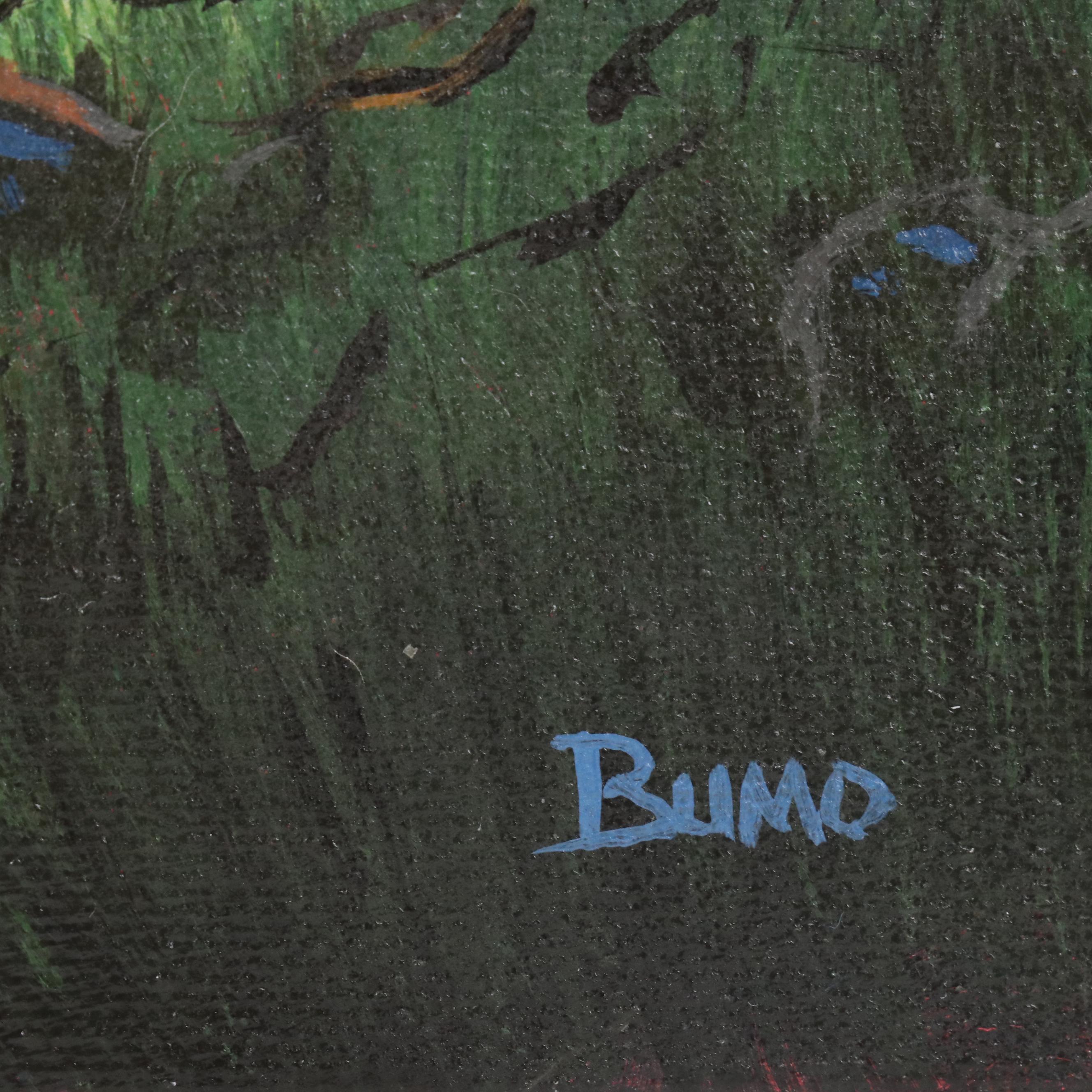 Doug "Bumo" Johnpeer Sunset Landscape Oil Painting, 2025