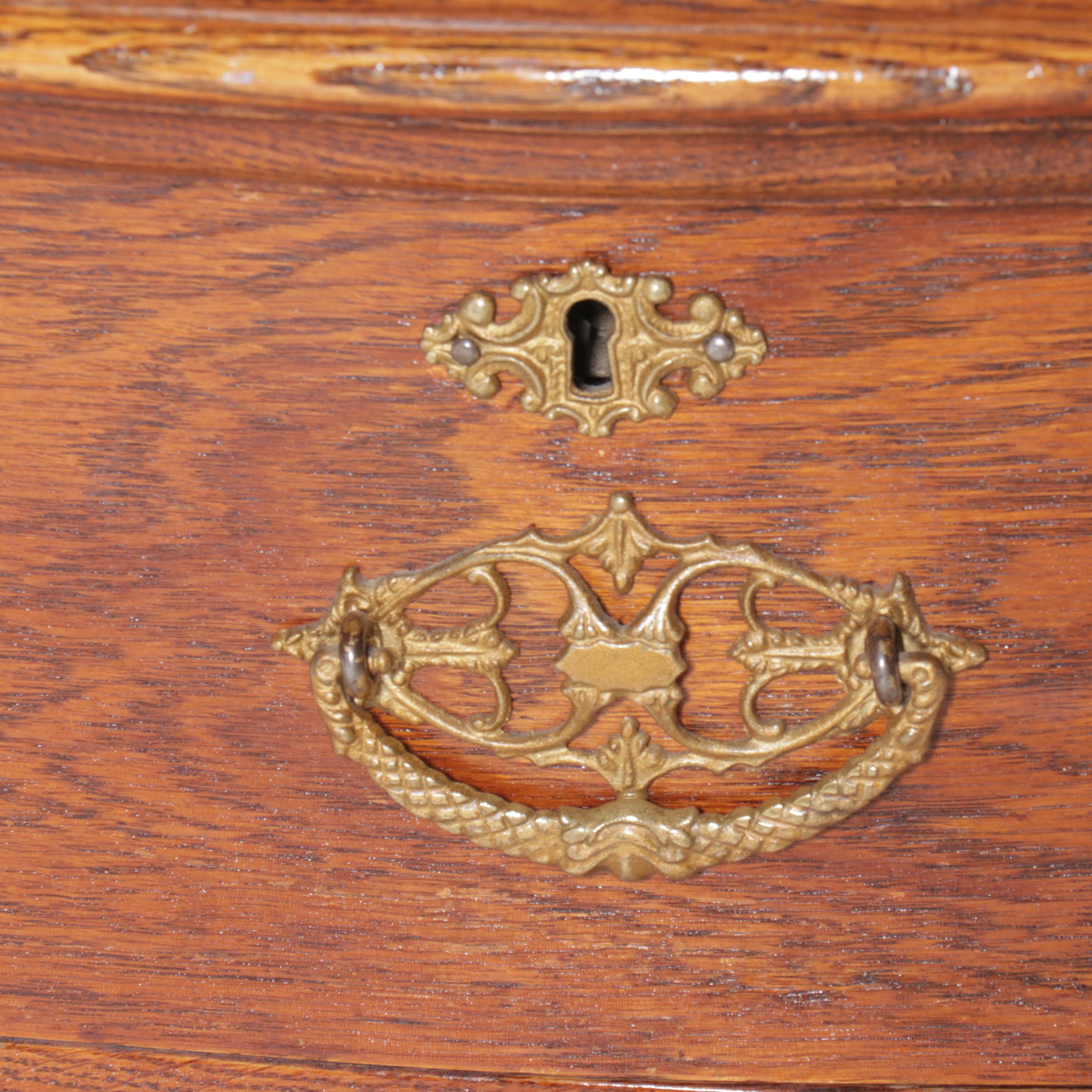 Victorian Carved Oak Dresser