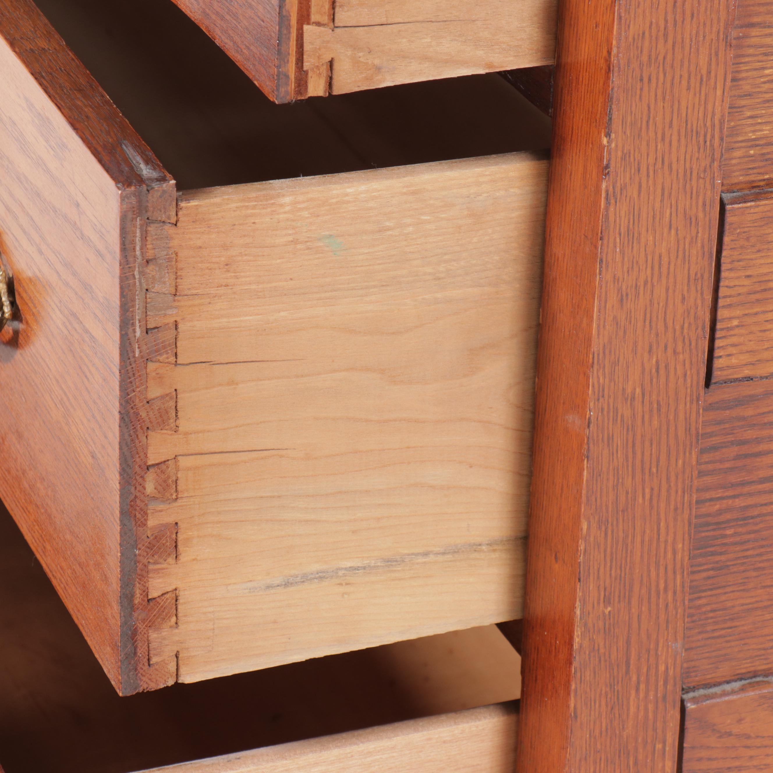 Victorian Carved Oak Dresser