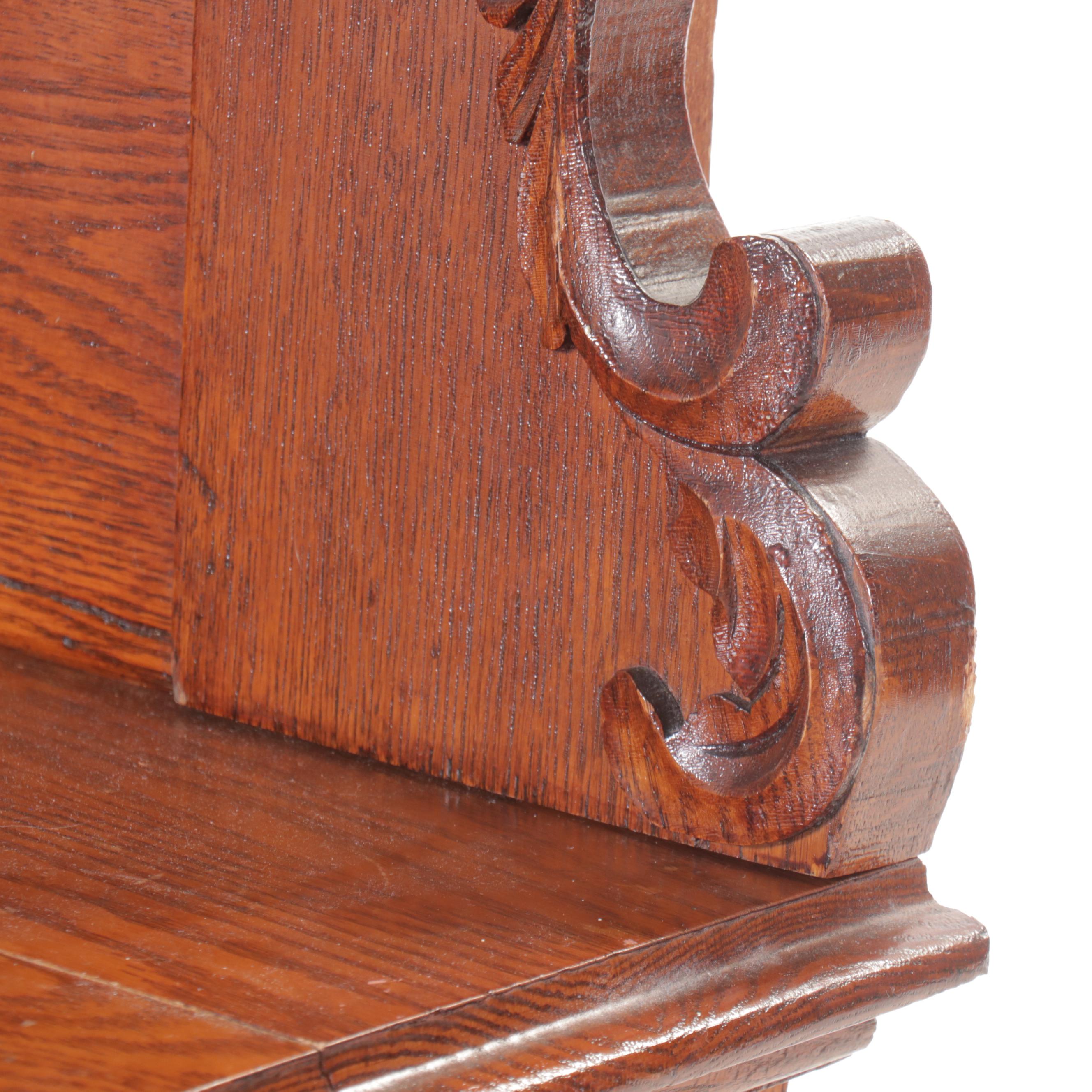 Victorian Carved Oak Dresser