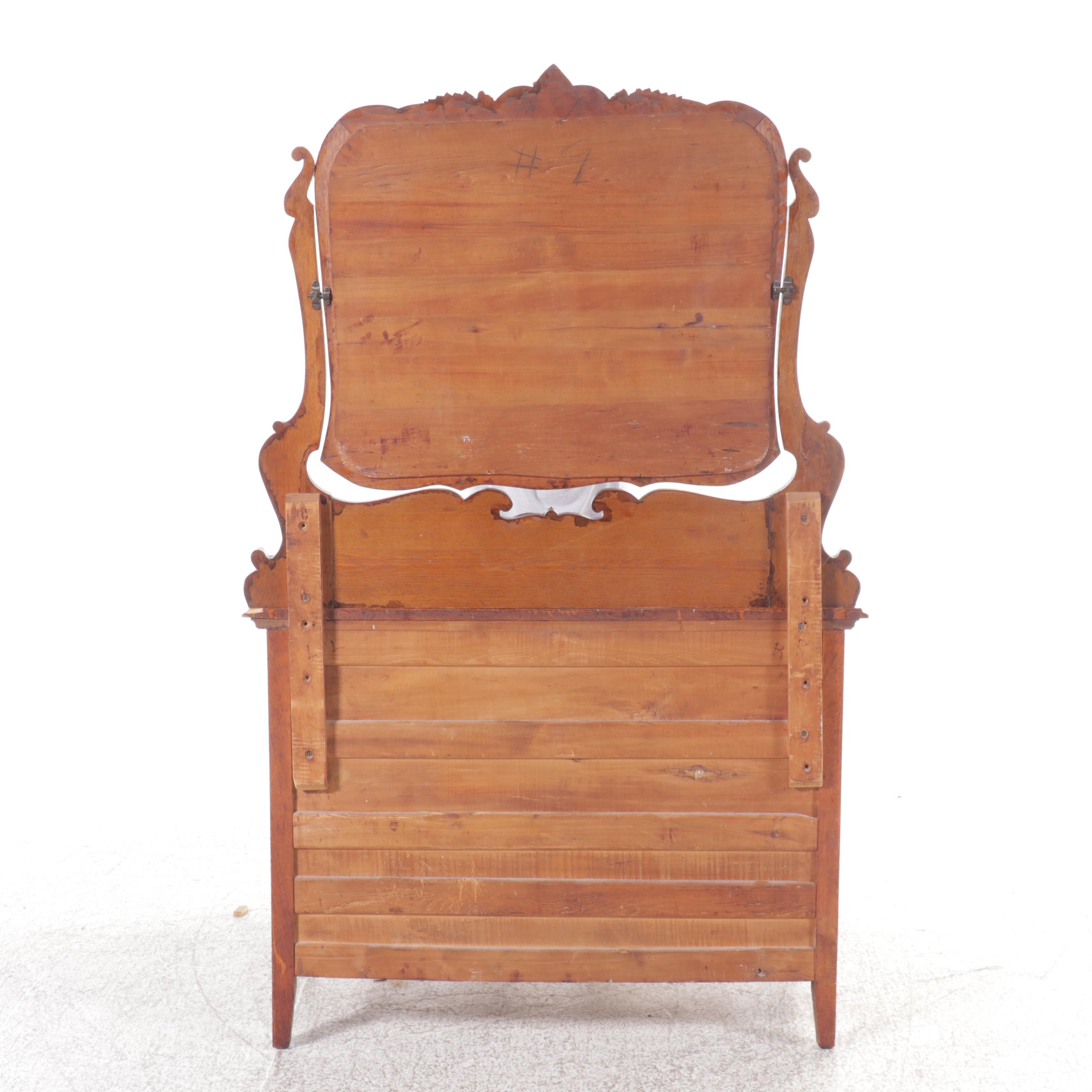 Victorian Carved Oak Dresser