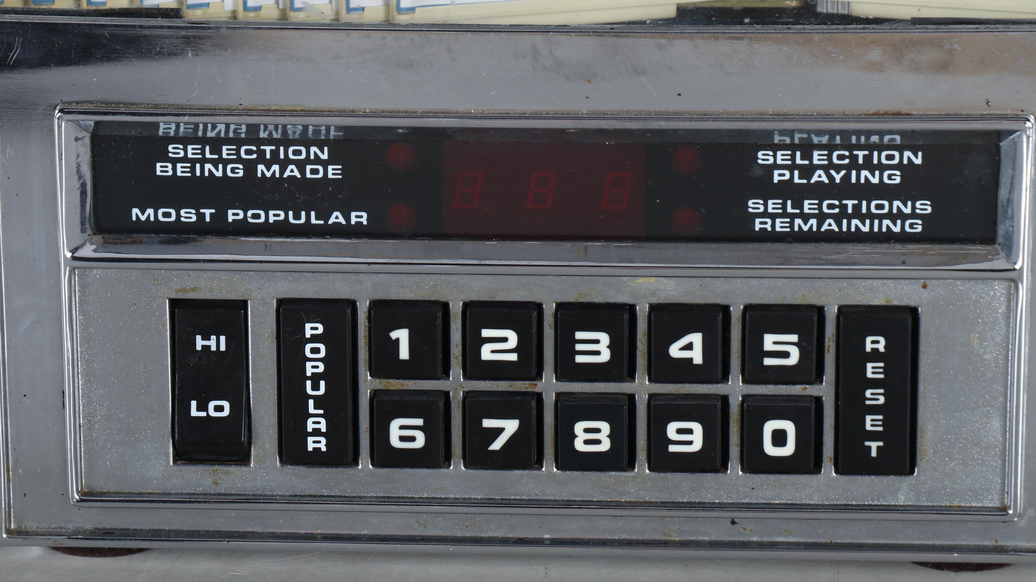 Rowe AMI Model WRF 200 Wall Box Jukebox, Bluetooth Enabled, 1985-1991