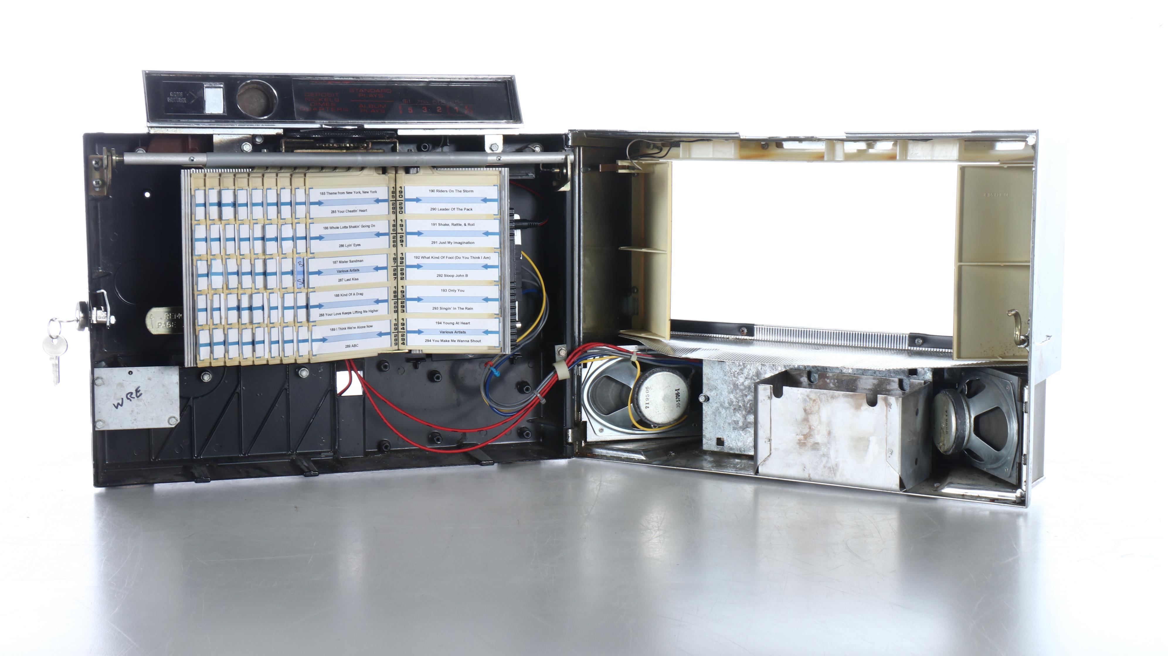 Rowe AMI Model WRF 200 Wall Box Jukebox, Bluetooth Enabled, 1985-1991