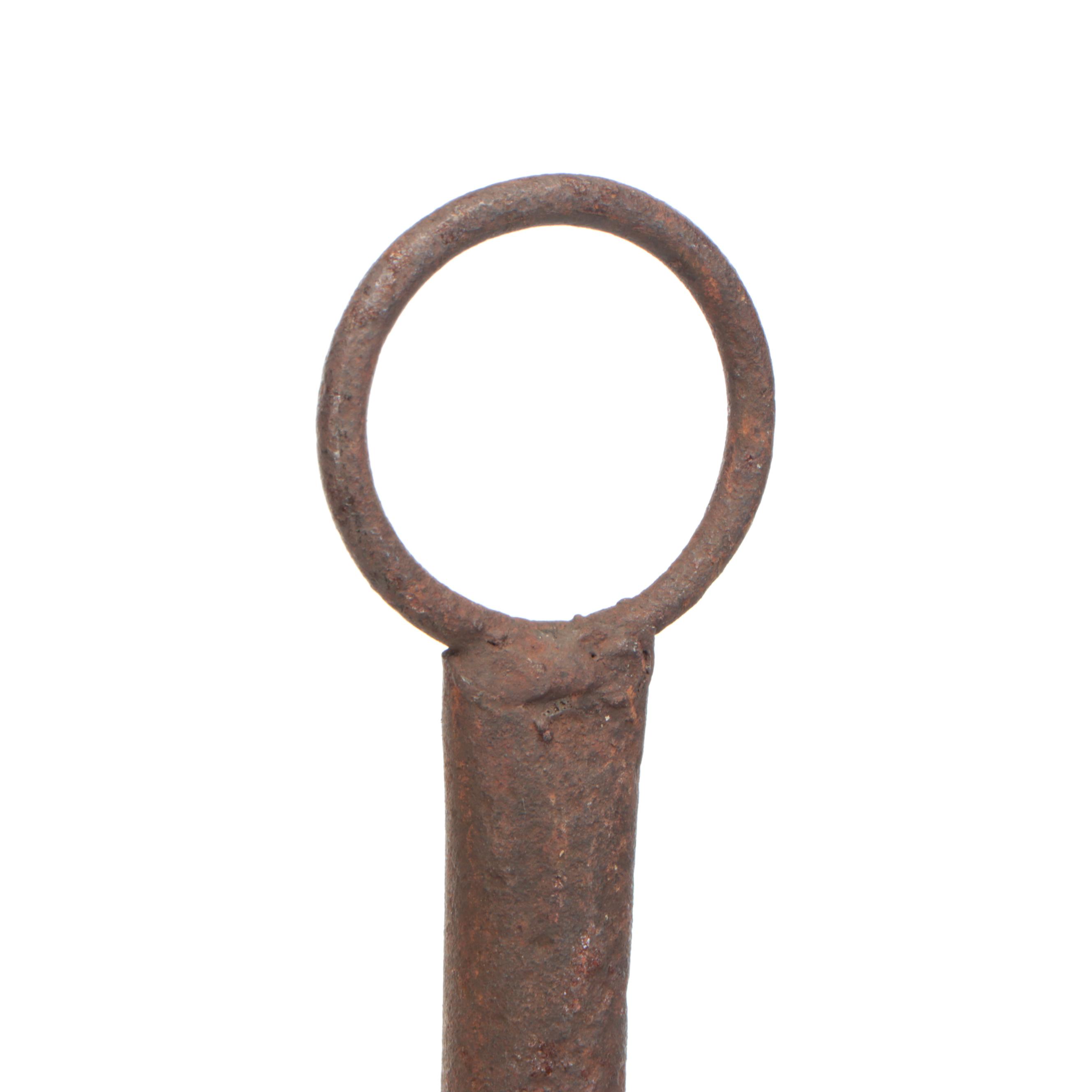 Iron Horseshoes with Branding Iron and More Tools