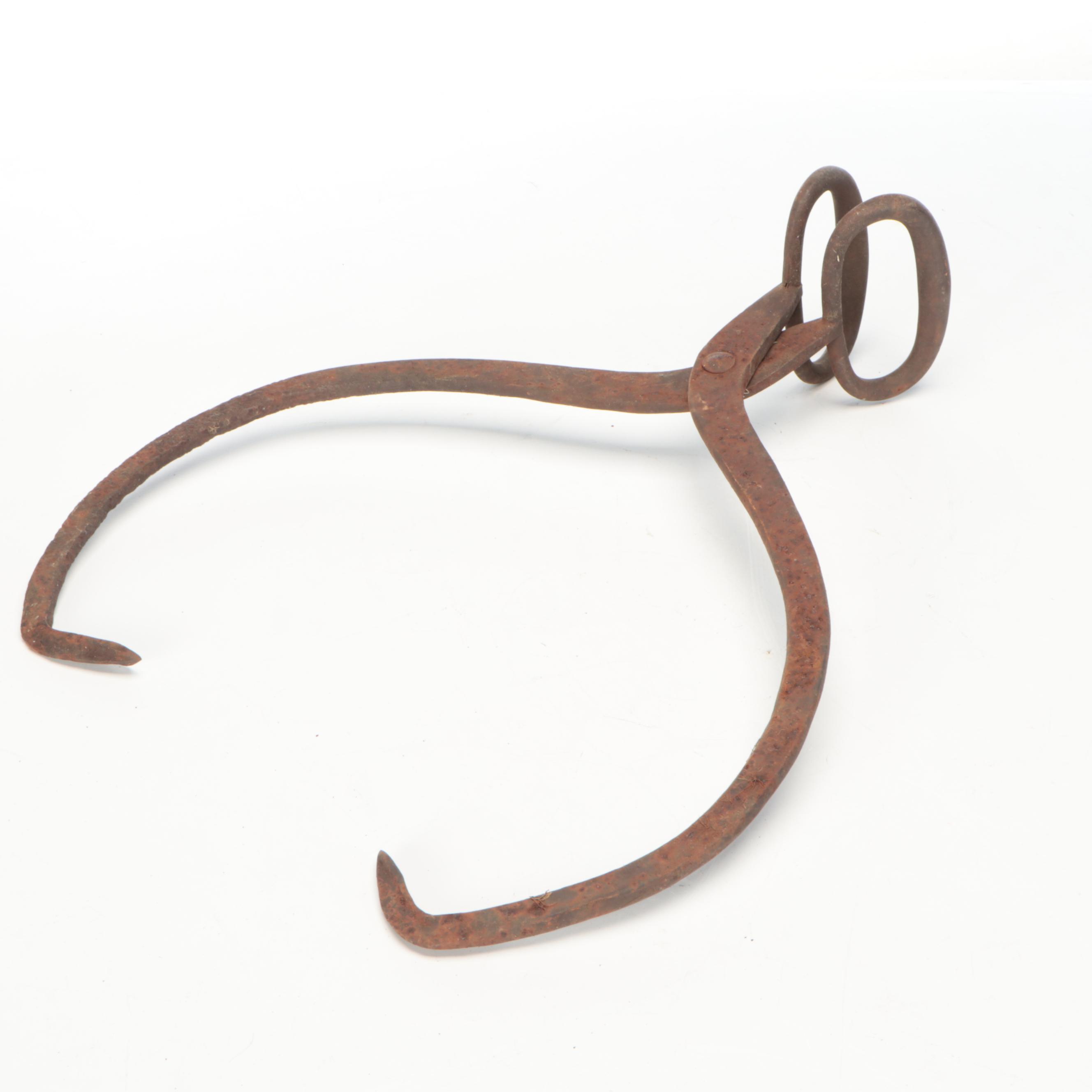 Iron Horseshoes with Branding Iron and More Tools