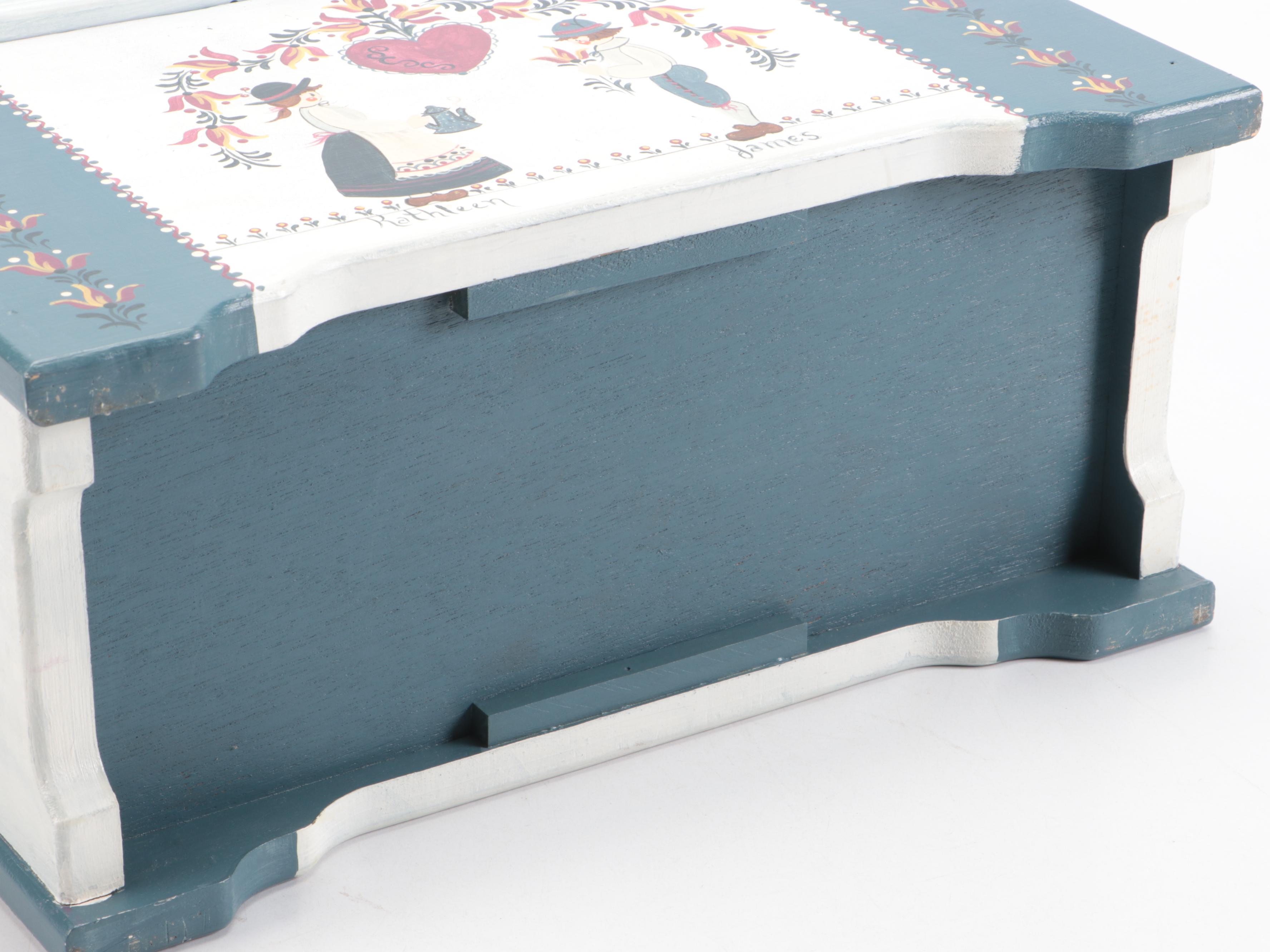 Folk Art Style Hand-Painted Decorative Box and More