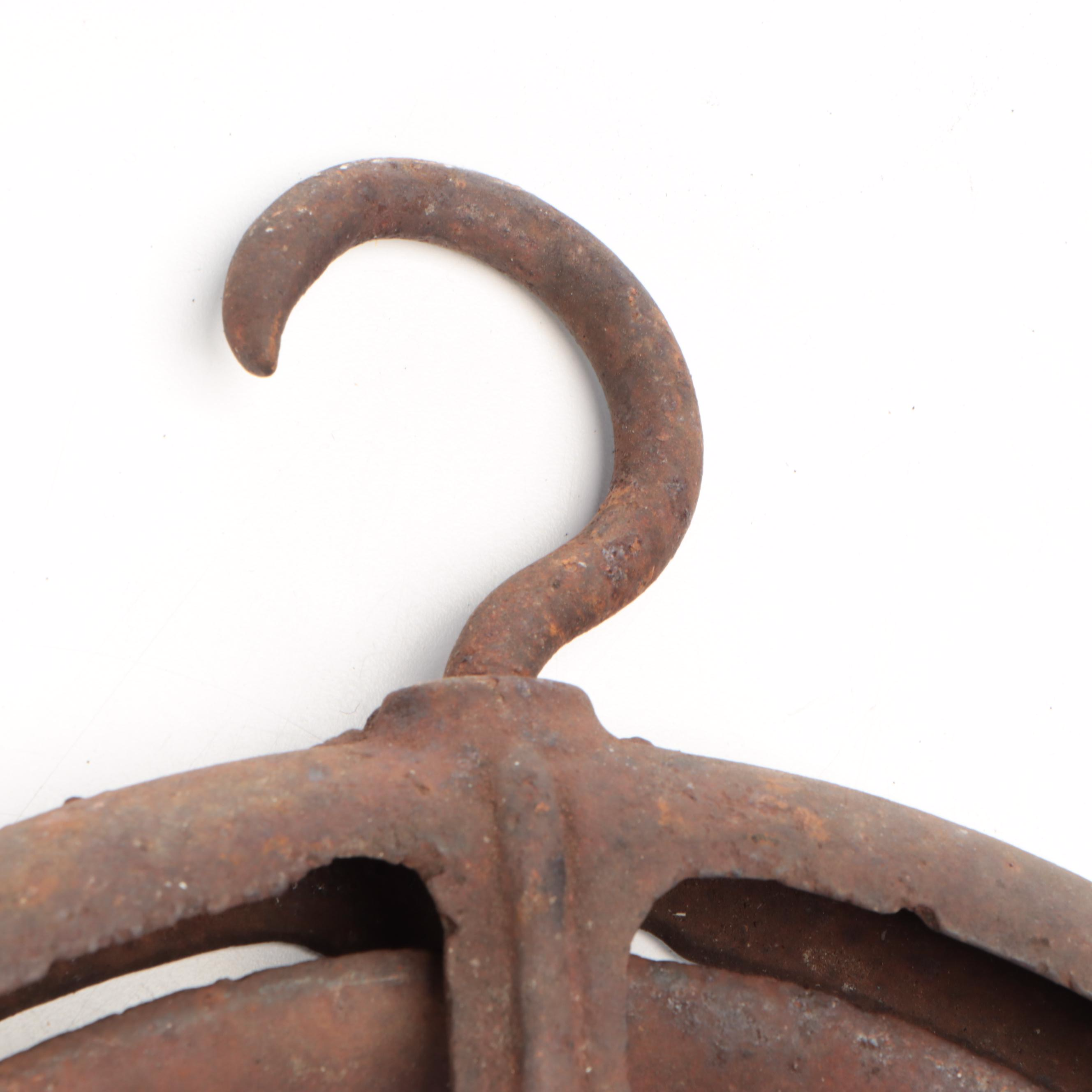 Vintage Cast Iron and Metal Pulleys