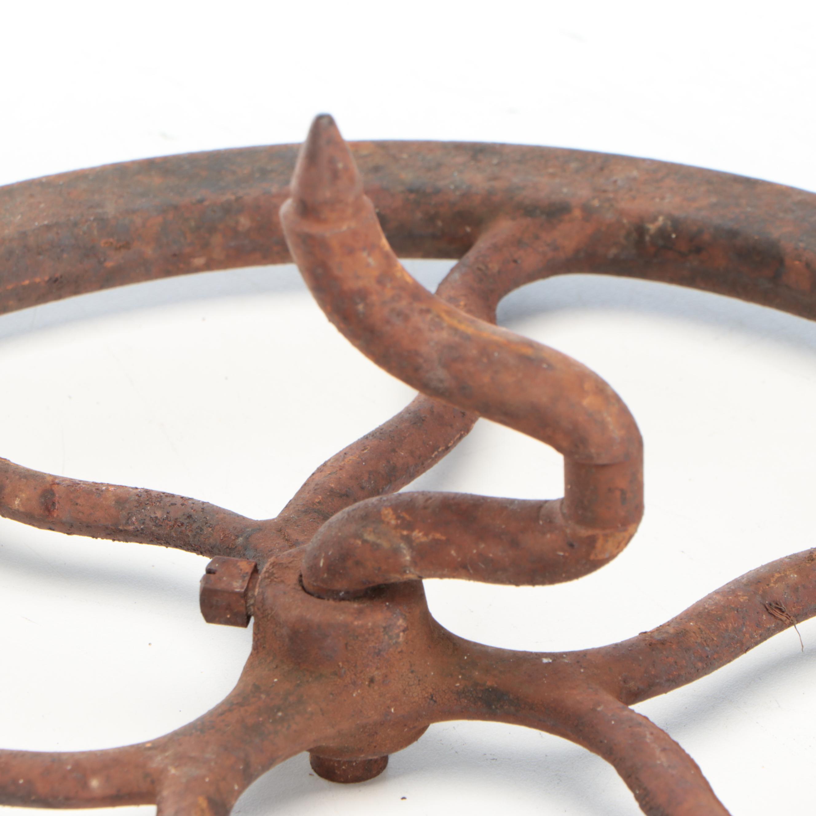 Vintage Cast Iron and Metal Pulleys