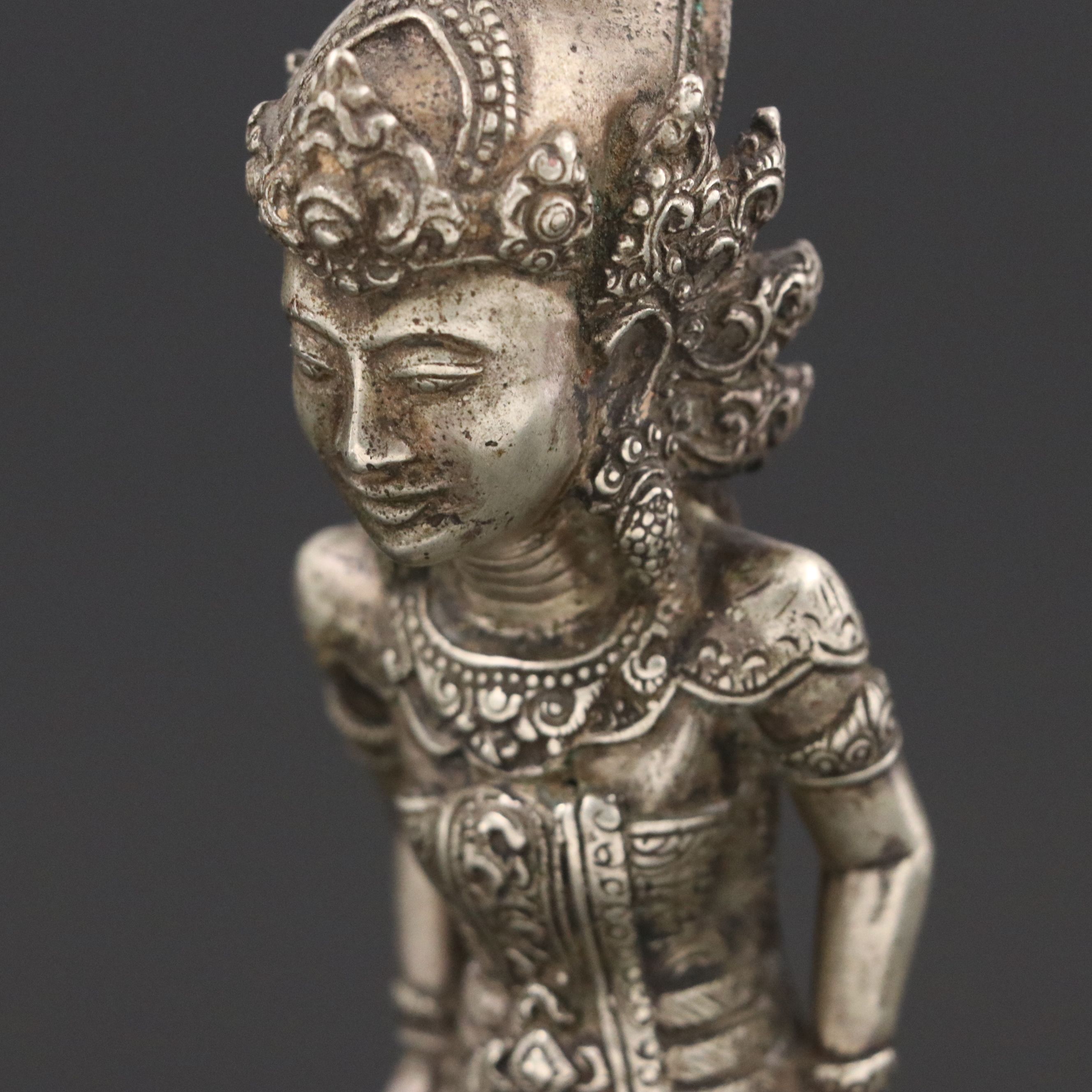 Balinese Silver Wayang Figure, Late 19th/ Early 20th Century