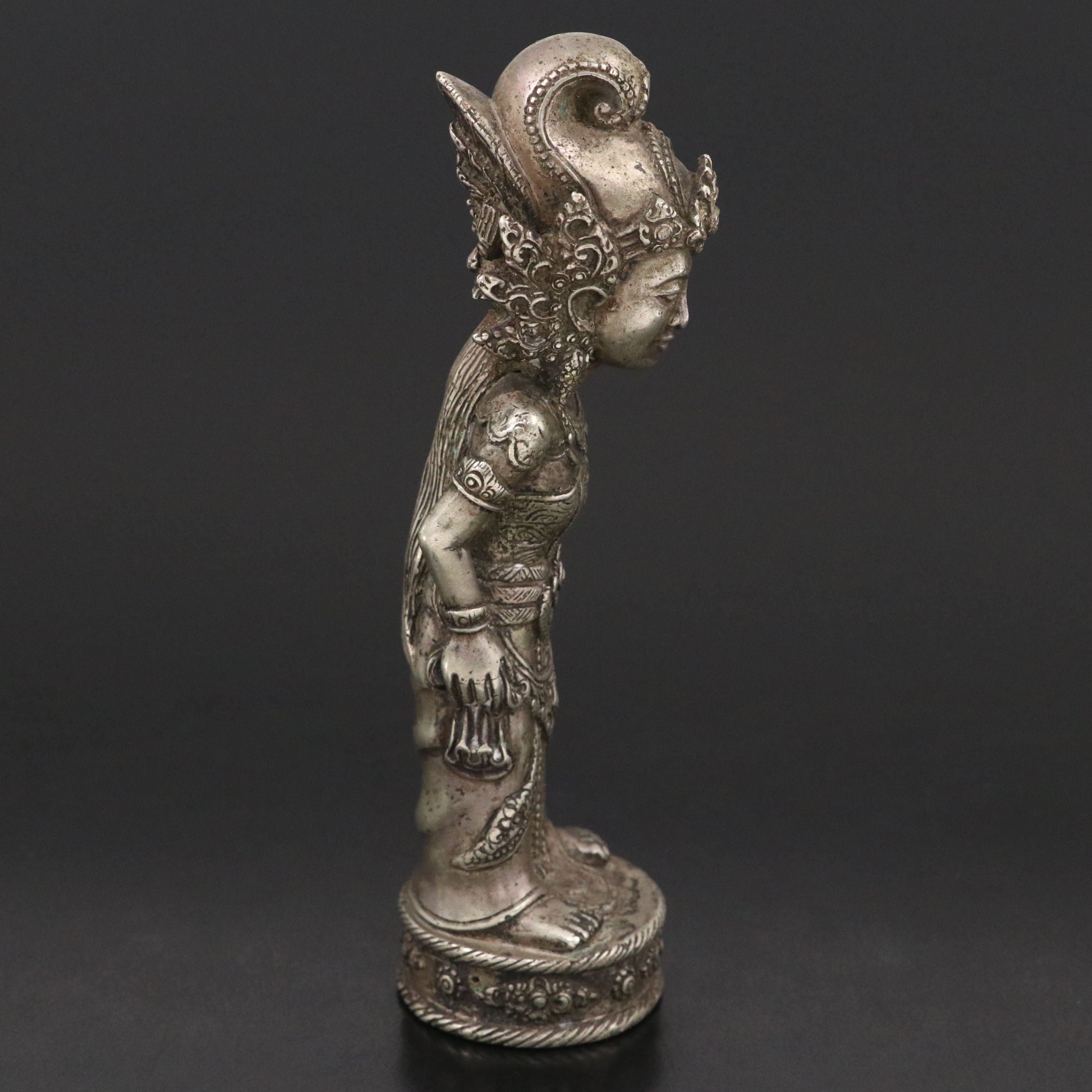 Balinese Silver Wayang Figure, Late 19th/ Early 20th Century
