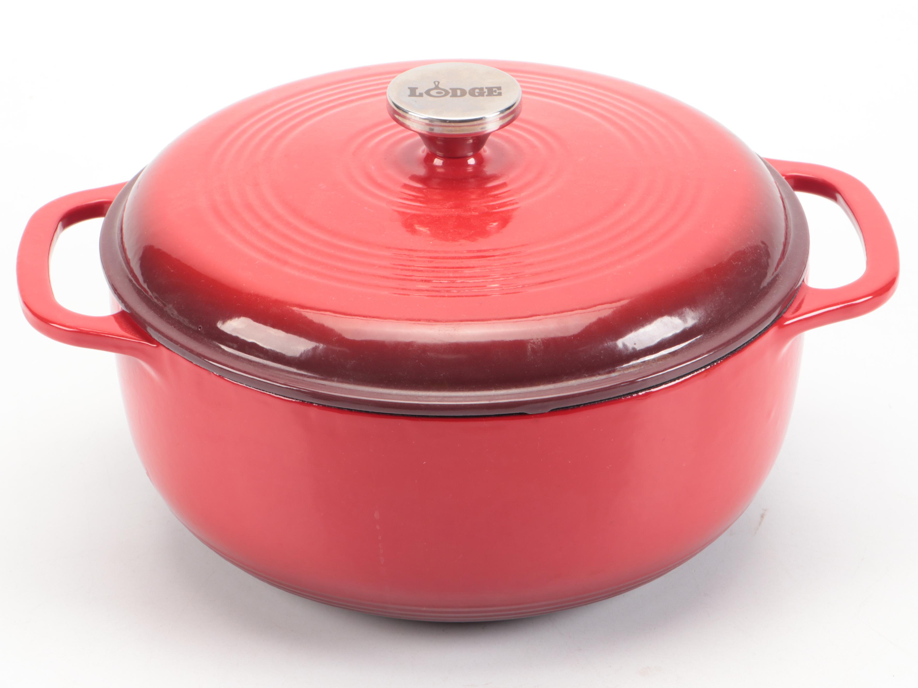 Lodge Enamel Cast Iron Dutch Oven