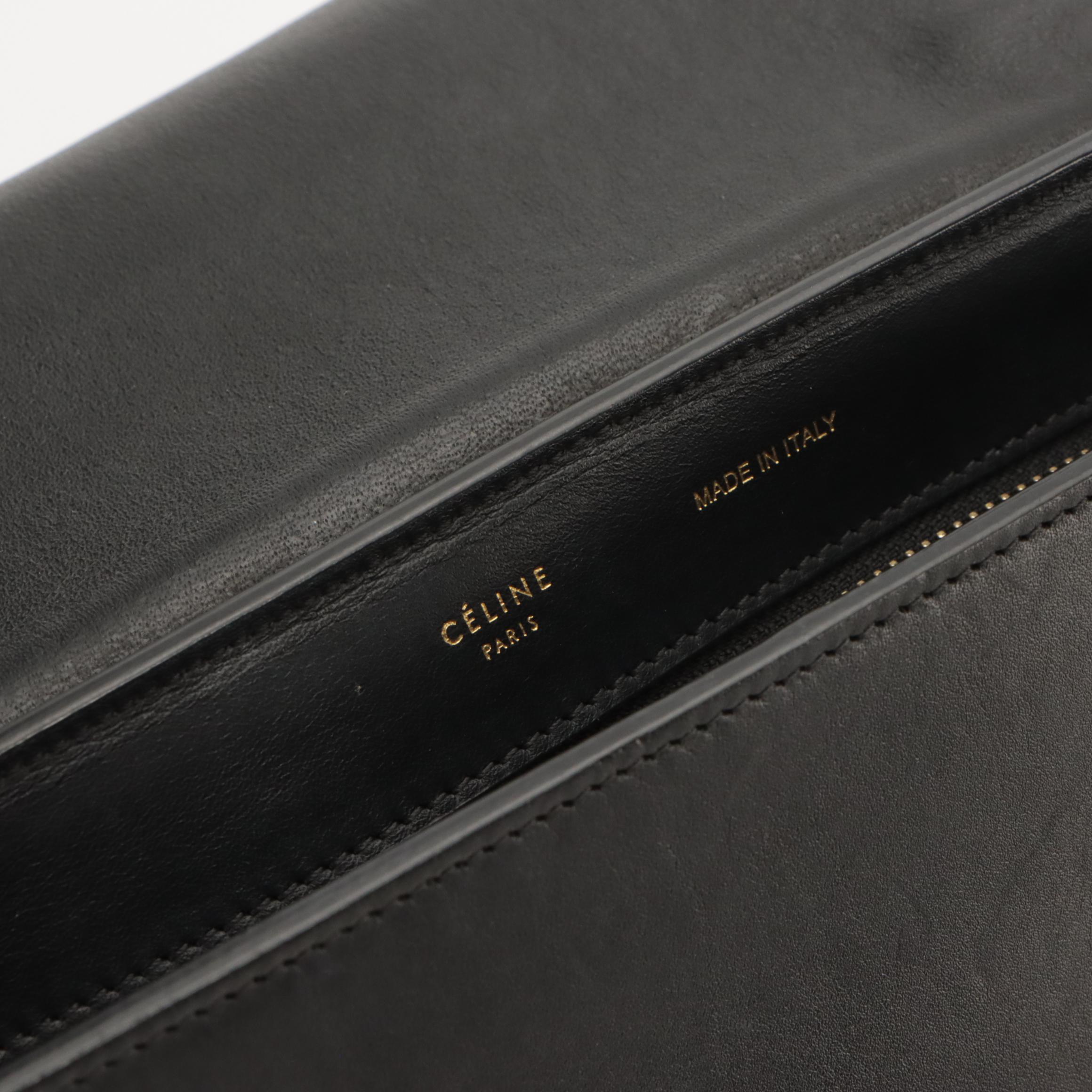 Céline Trapèze Two-Way Bag in Tricolor Calfskin Leather and Suede