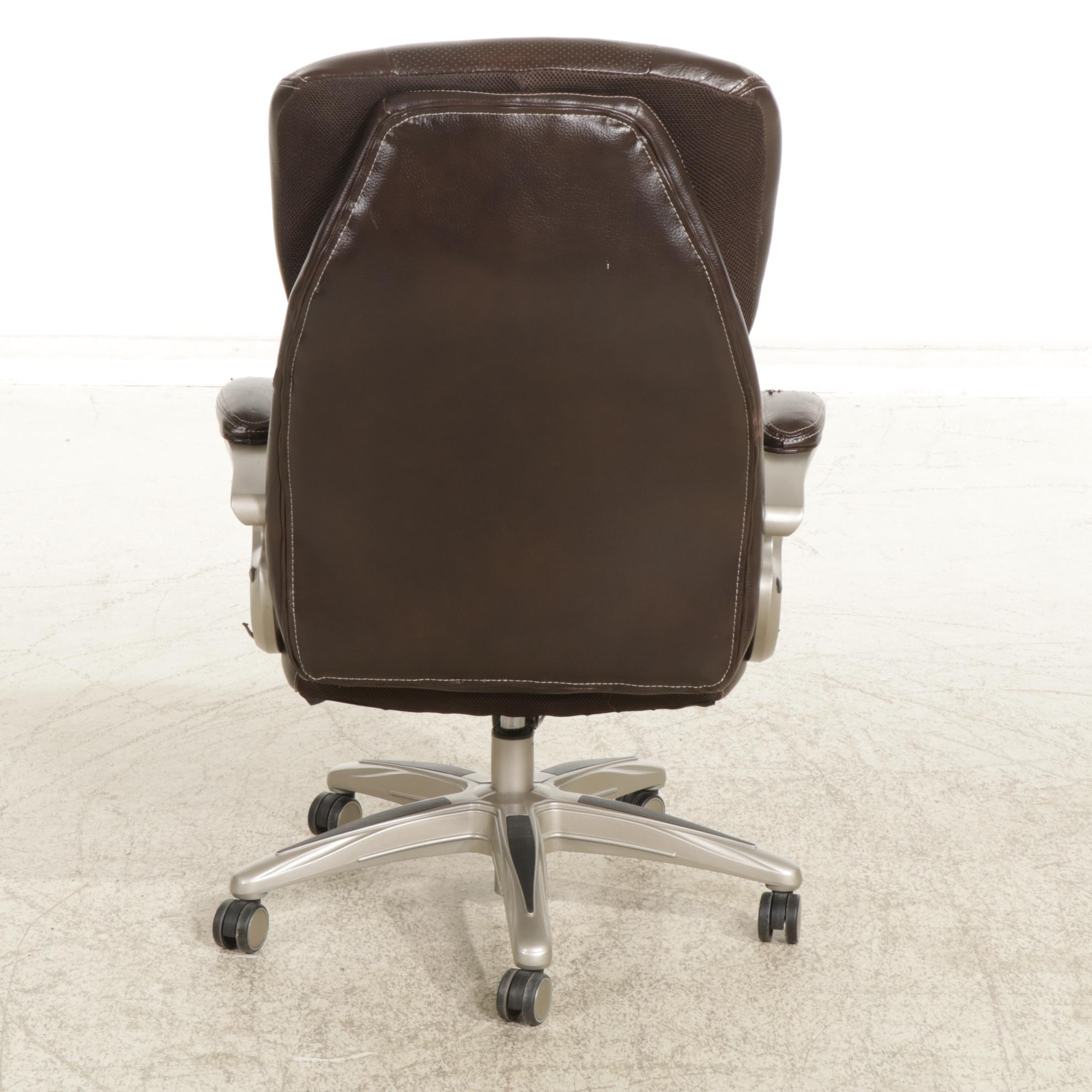 Rolling Swivel Office Chair with Faux Leather Upholstery, 2013