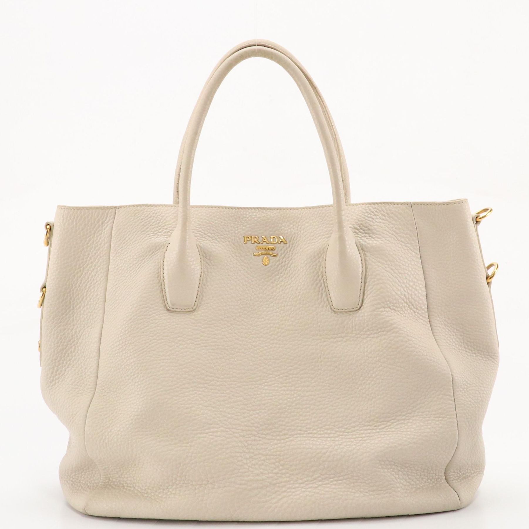 Prada Vitello Daino Leather Two-Way Tote