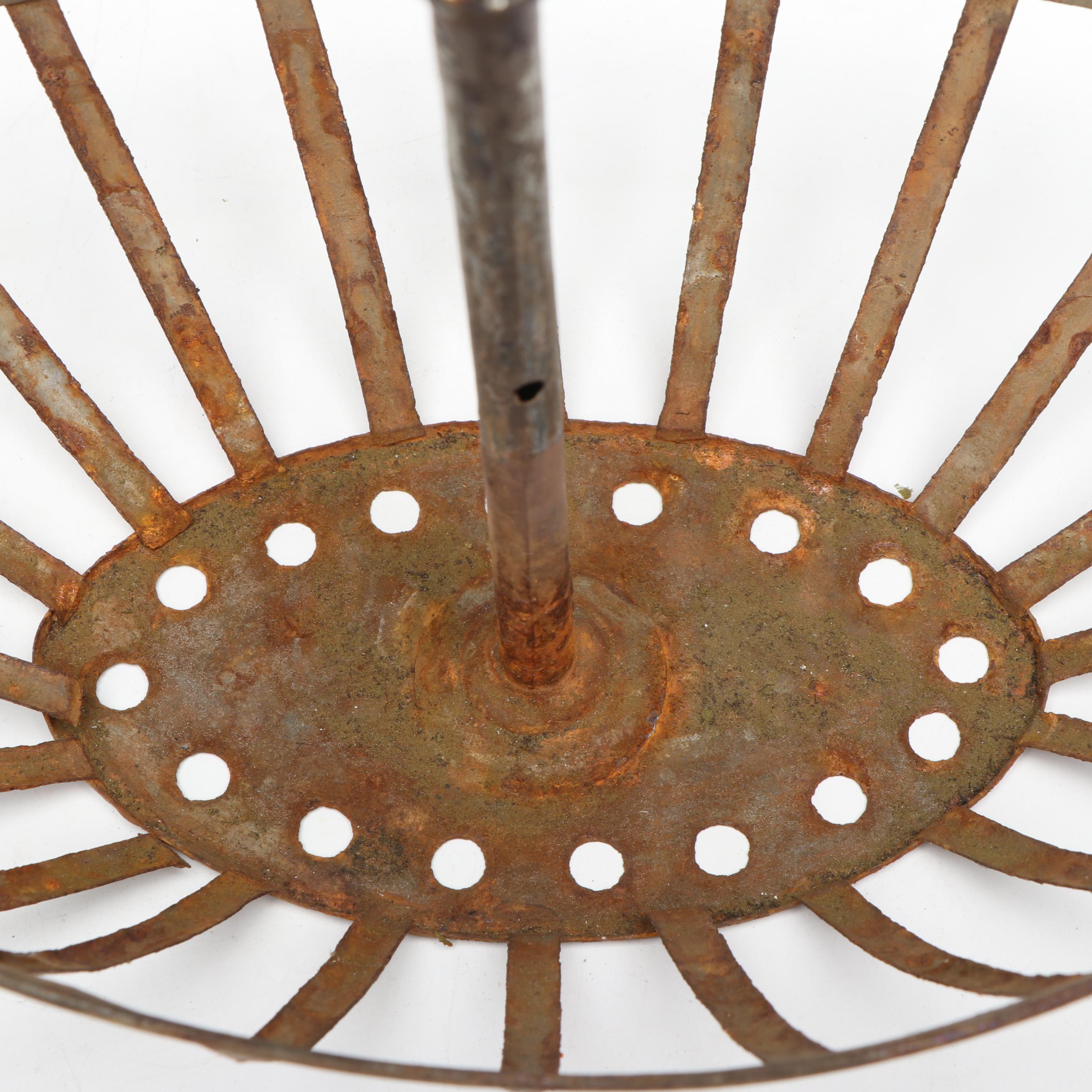 Napoleonic Hand-Painted Tole Egg Warmer, Early to Mid-19th Century