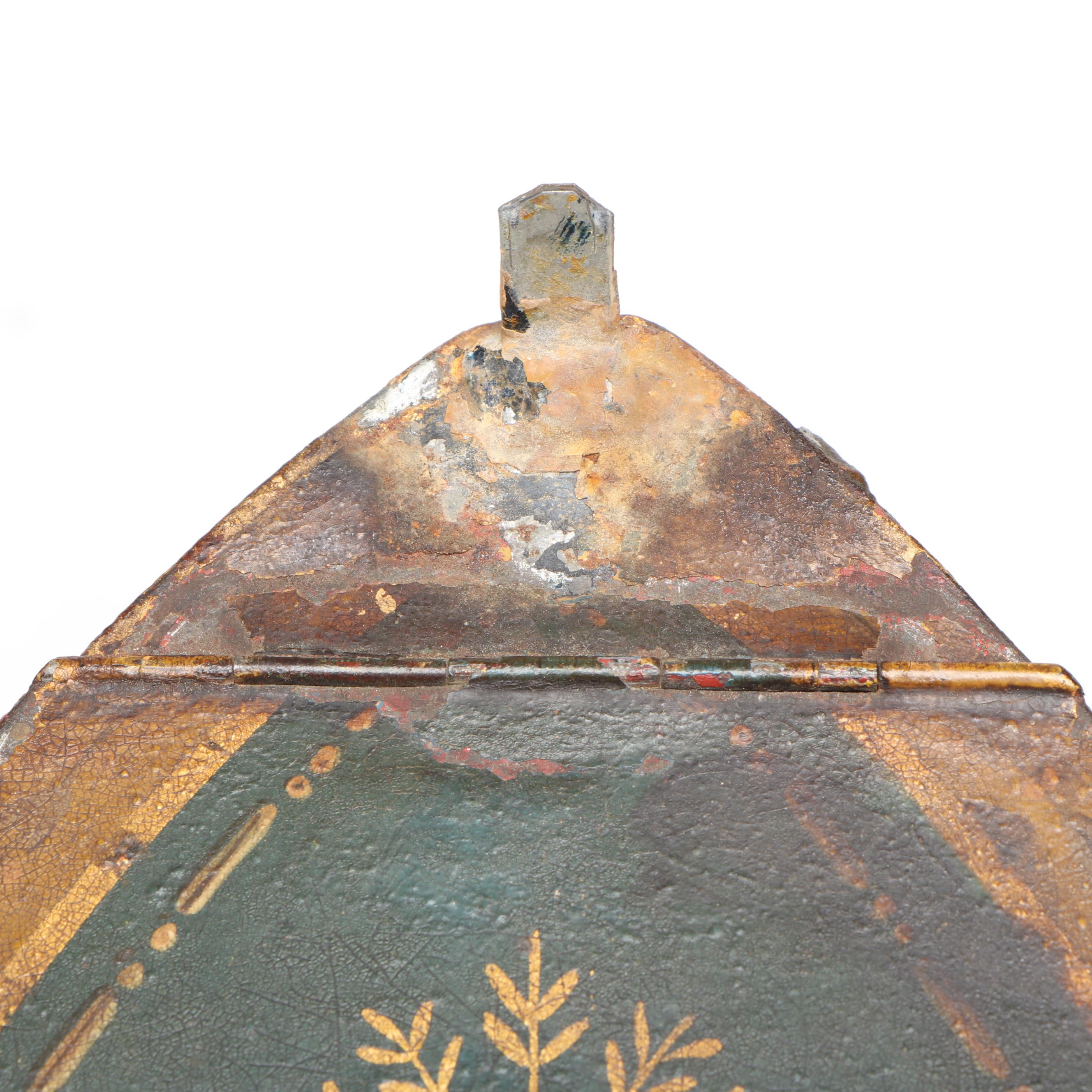 Napoleonic Hand-Painted Tole Egg Warmer, Early to Mid-19th Century