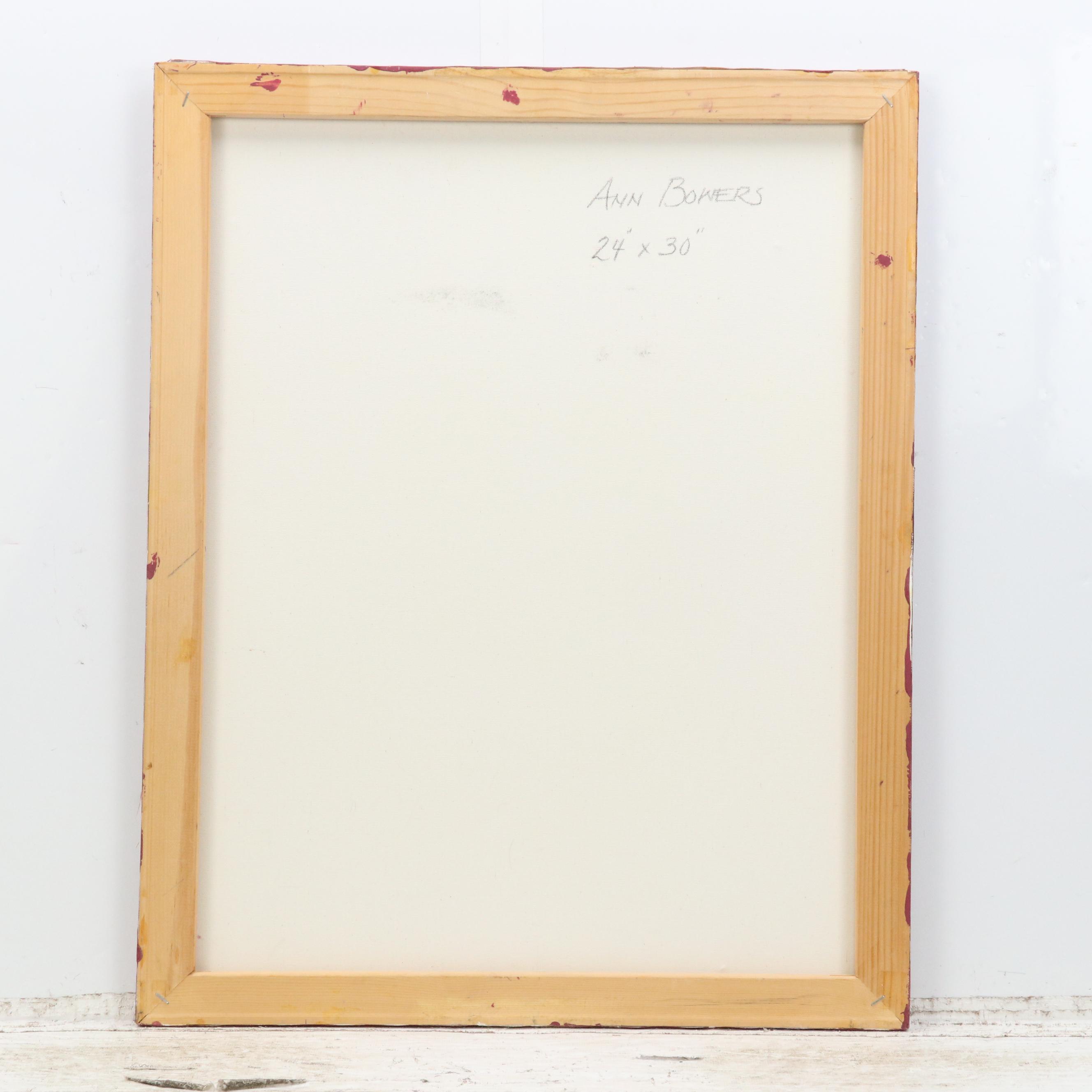 Ann Bowers Abstract Mixed Media Painting, 21st Century