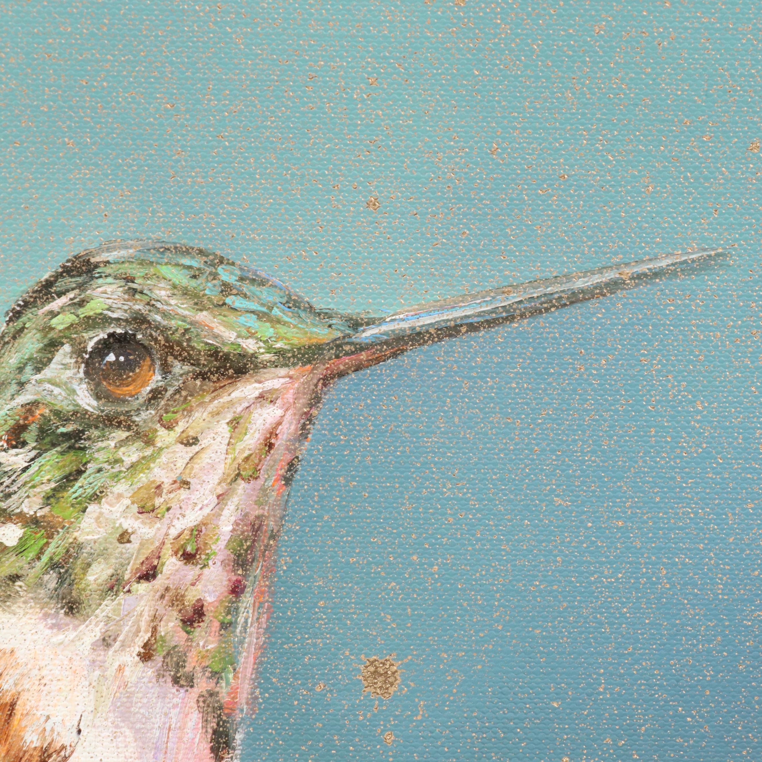 Inga Kovalenko Oil Painting of a Hummingbird, 2025