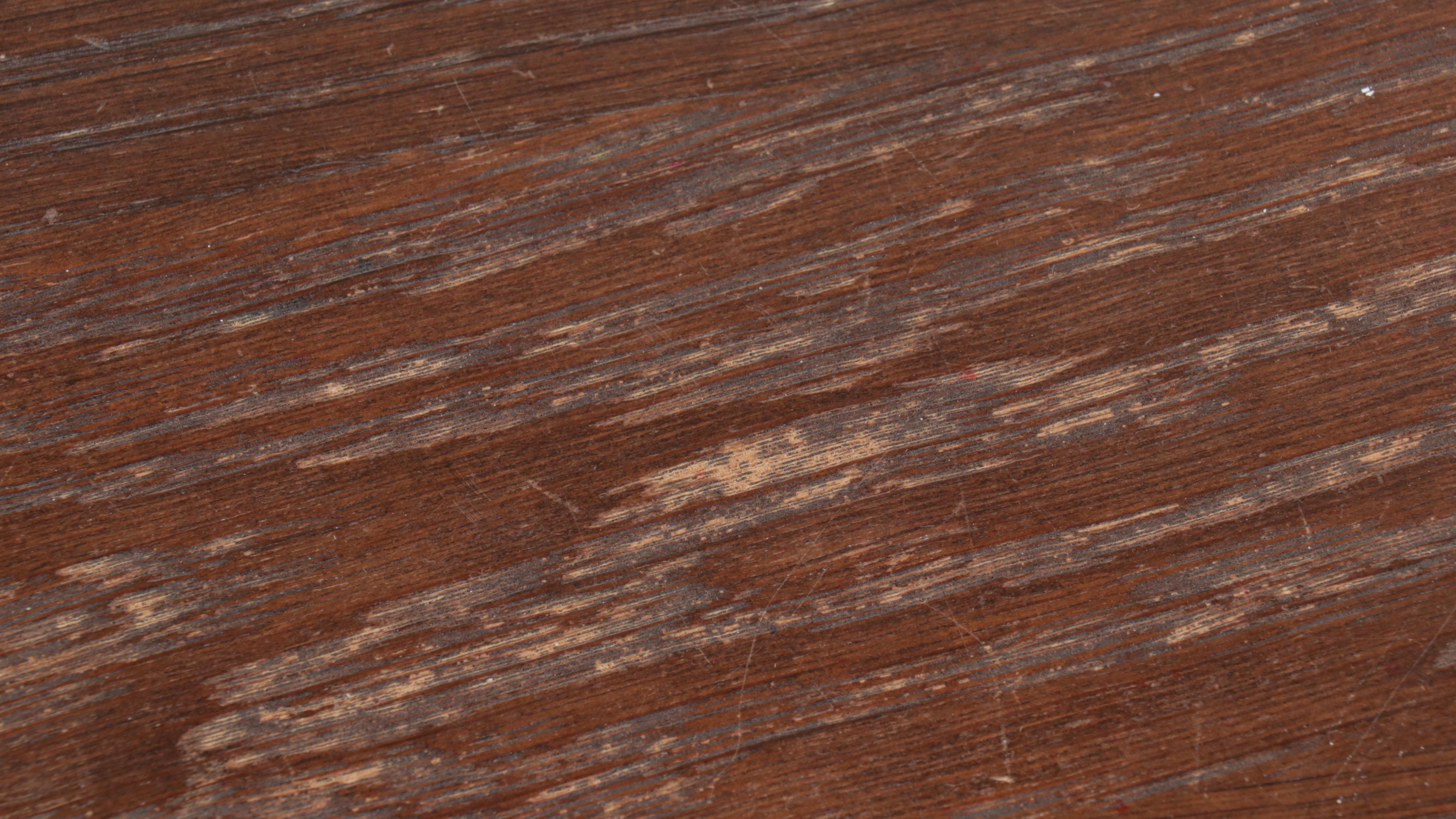 American Primitive Style Oak Writing Table with Filing Cabinet