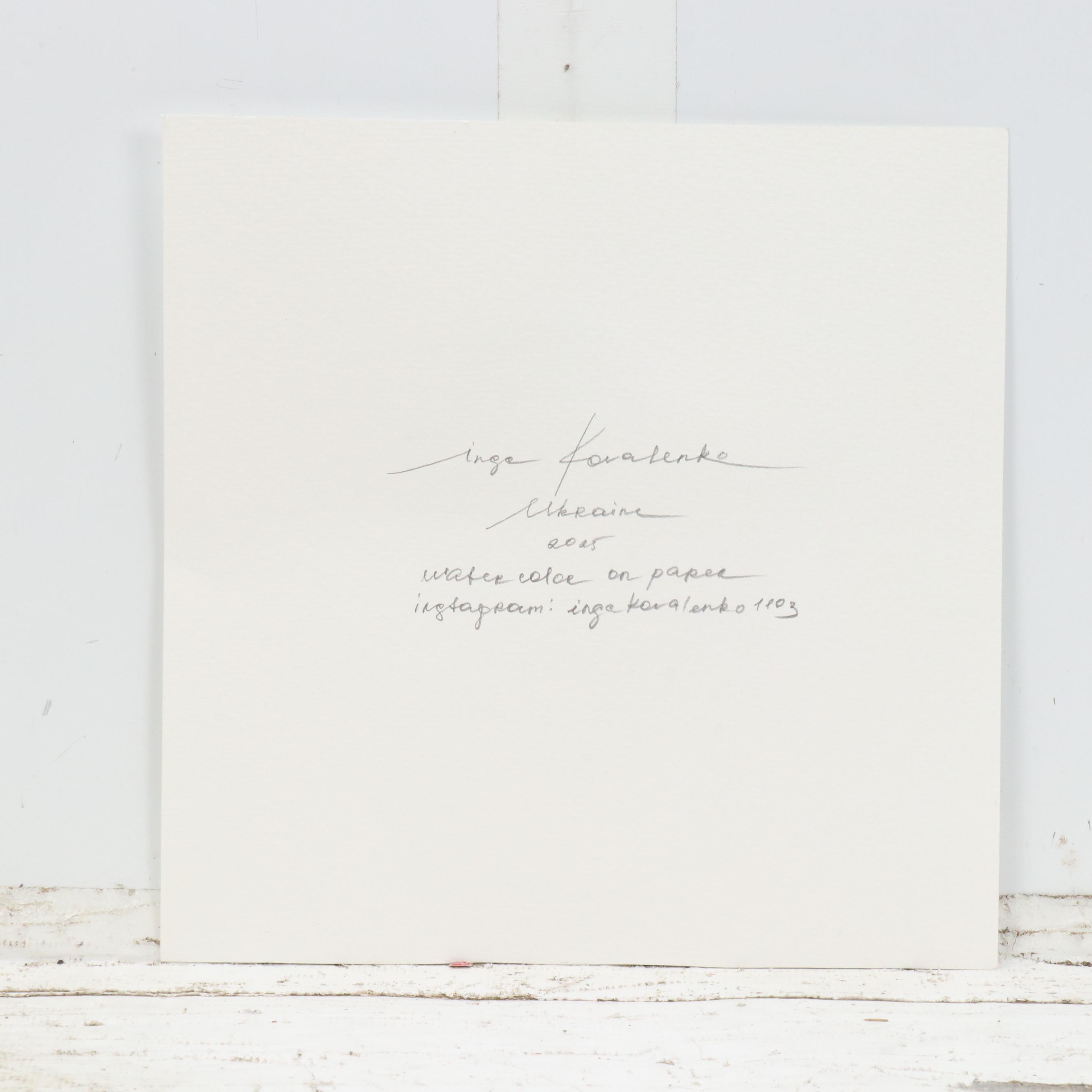 Inga Kovalenko Watercolor Painting of Bird, 2025