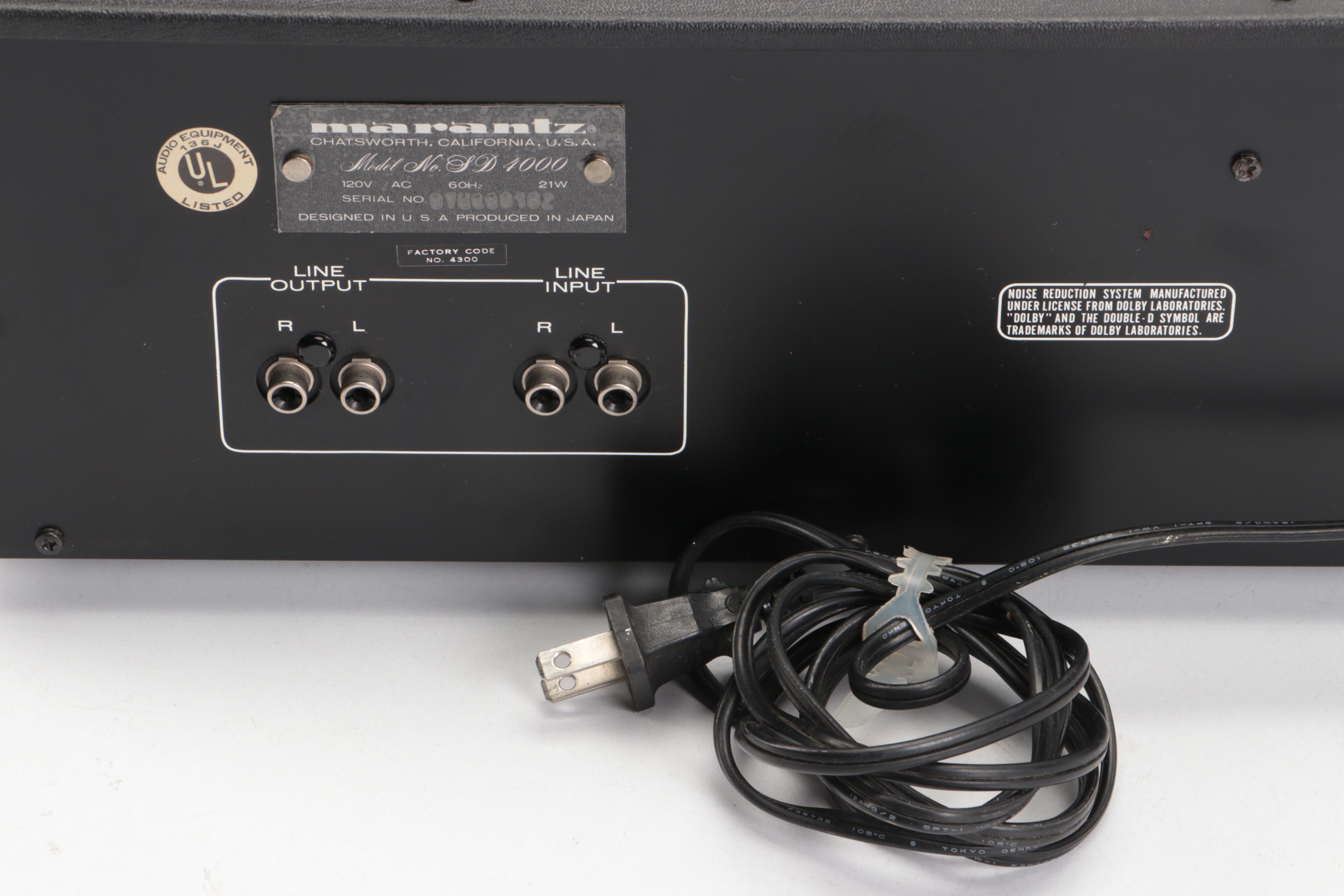 Marantz SD4000 Cassette Player