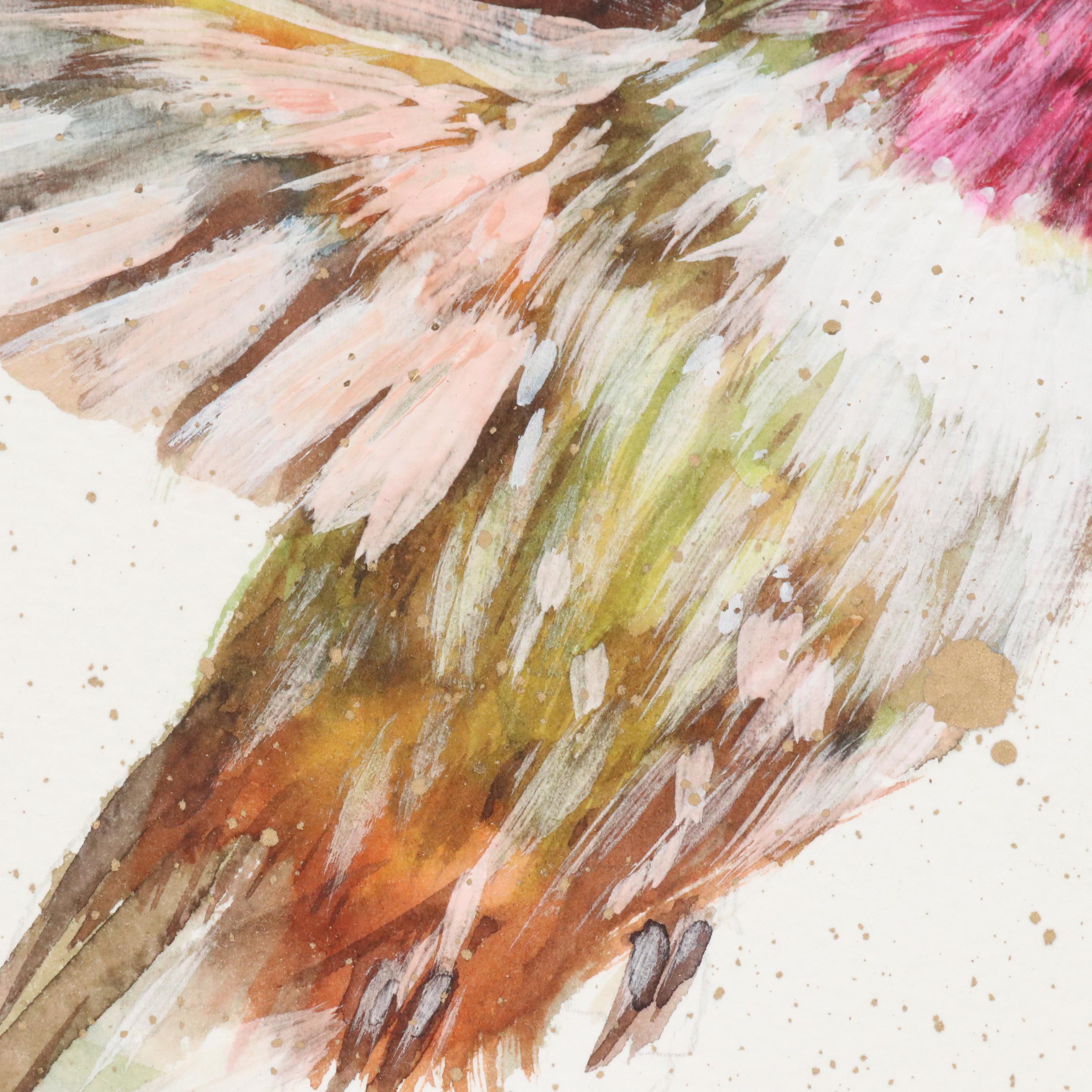 Inga Kovalenko Watercolor Painting of a Hummingbird, 2025