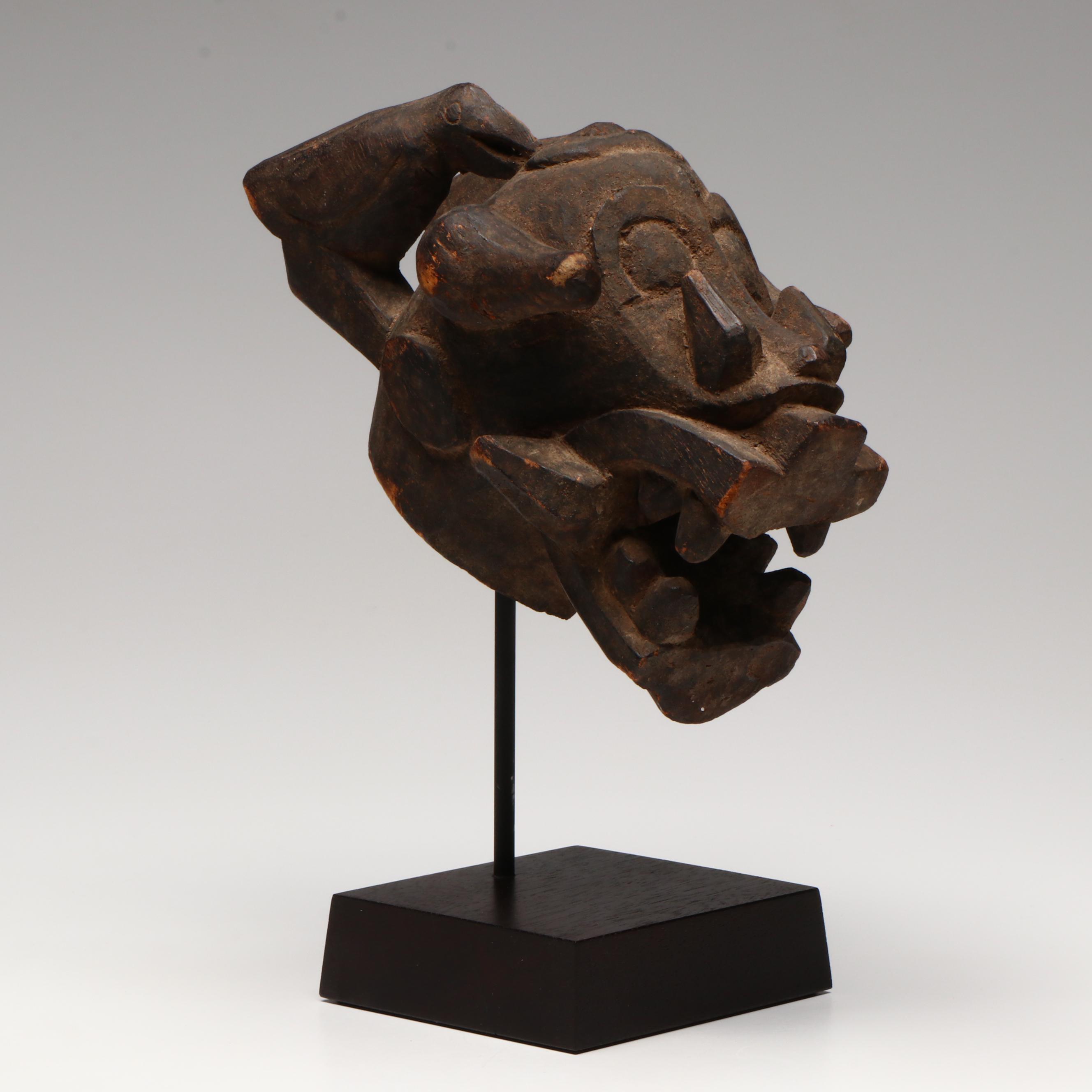 Senufo Small Wood Firespitter Mask