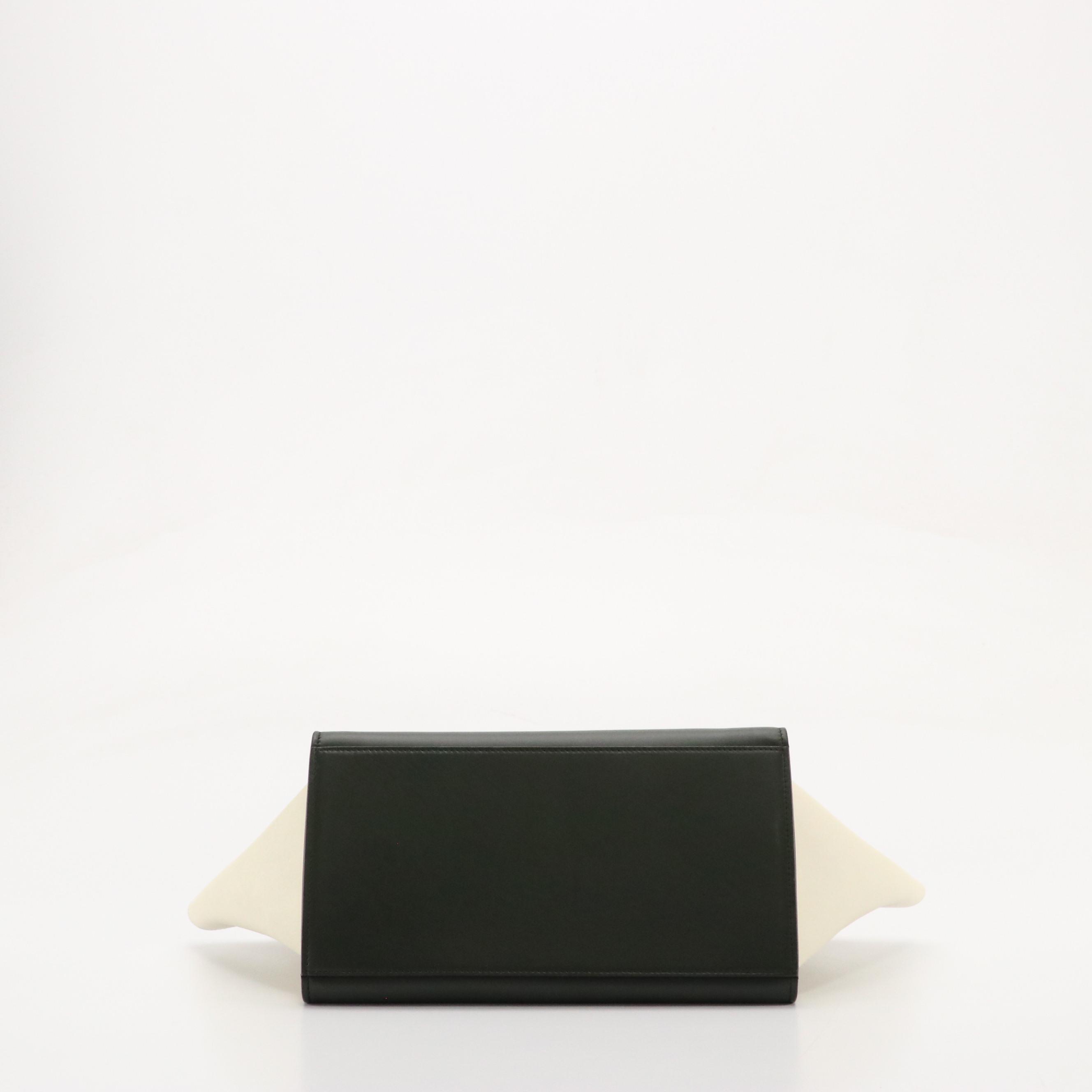 Céline Trapeze Two-Way Tote in Tricolor Grained and Smooth Calfskin Leather