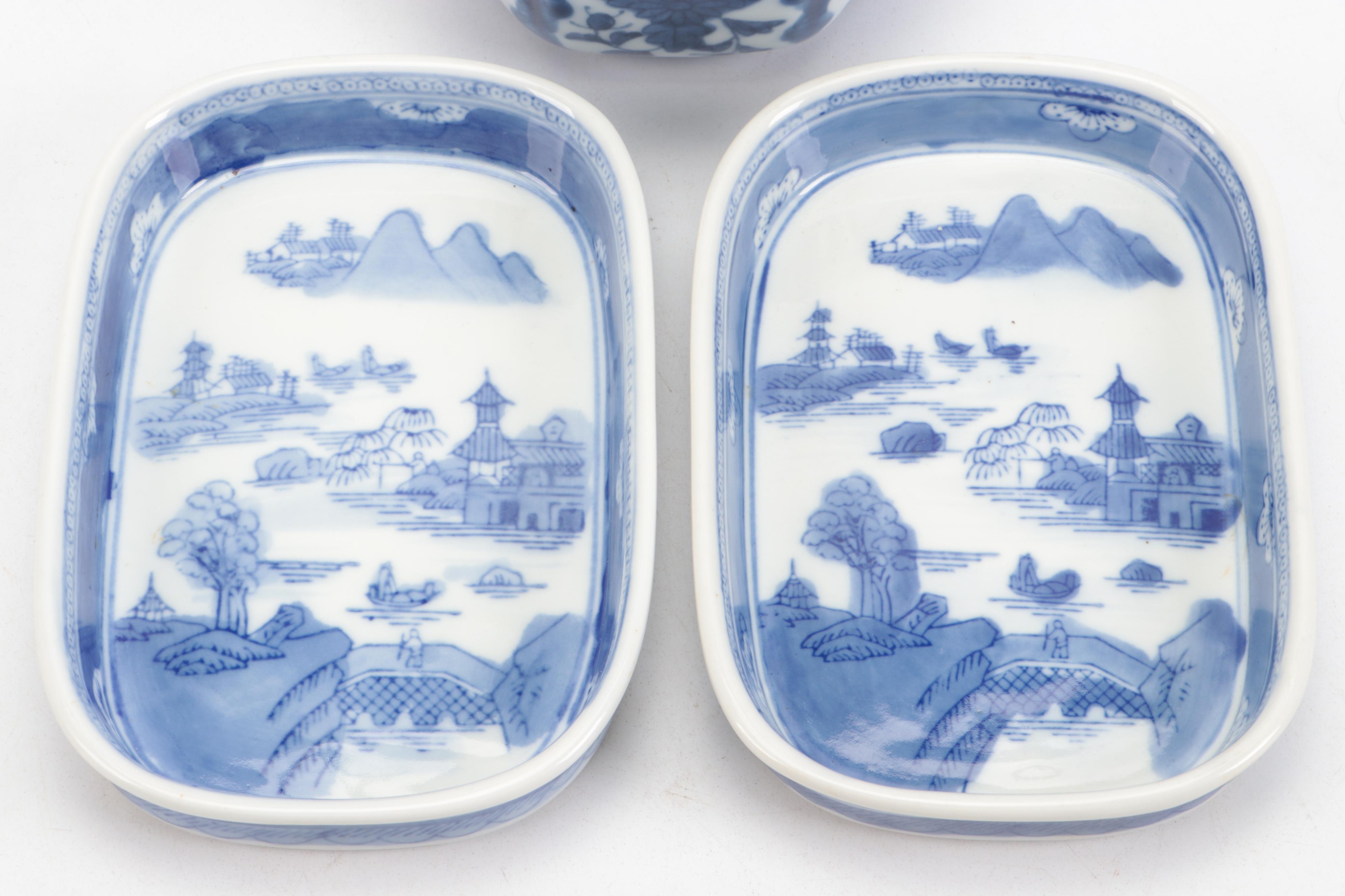 Chinese Porcelain Canton Style with Other Dishes and Bowl
