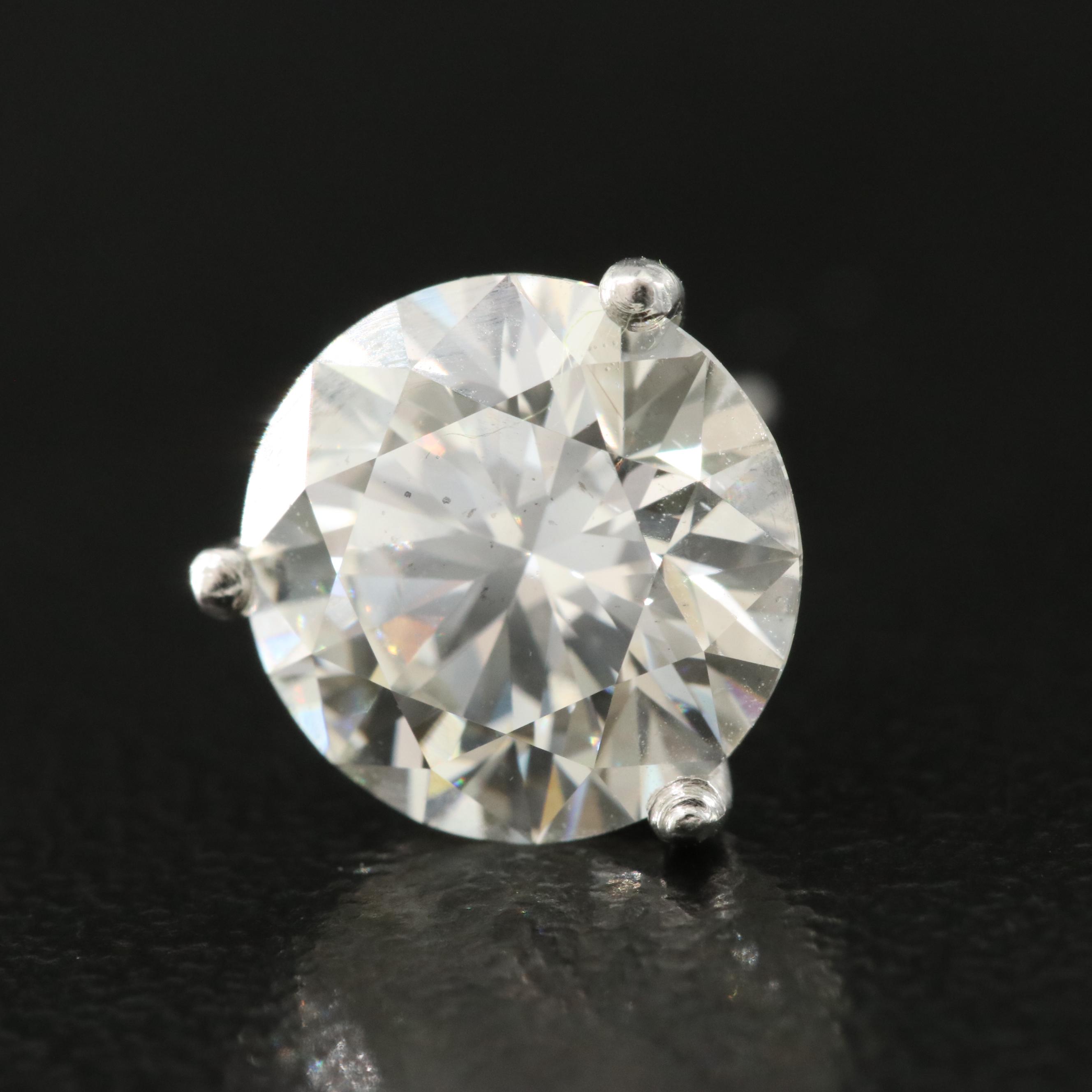 Platinum 4.00 CTW Lab Grown Diamond Stud Earrings