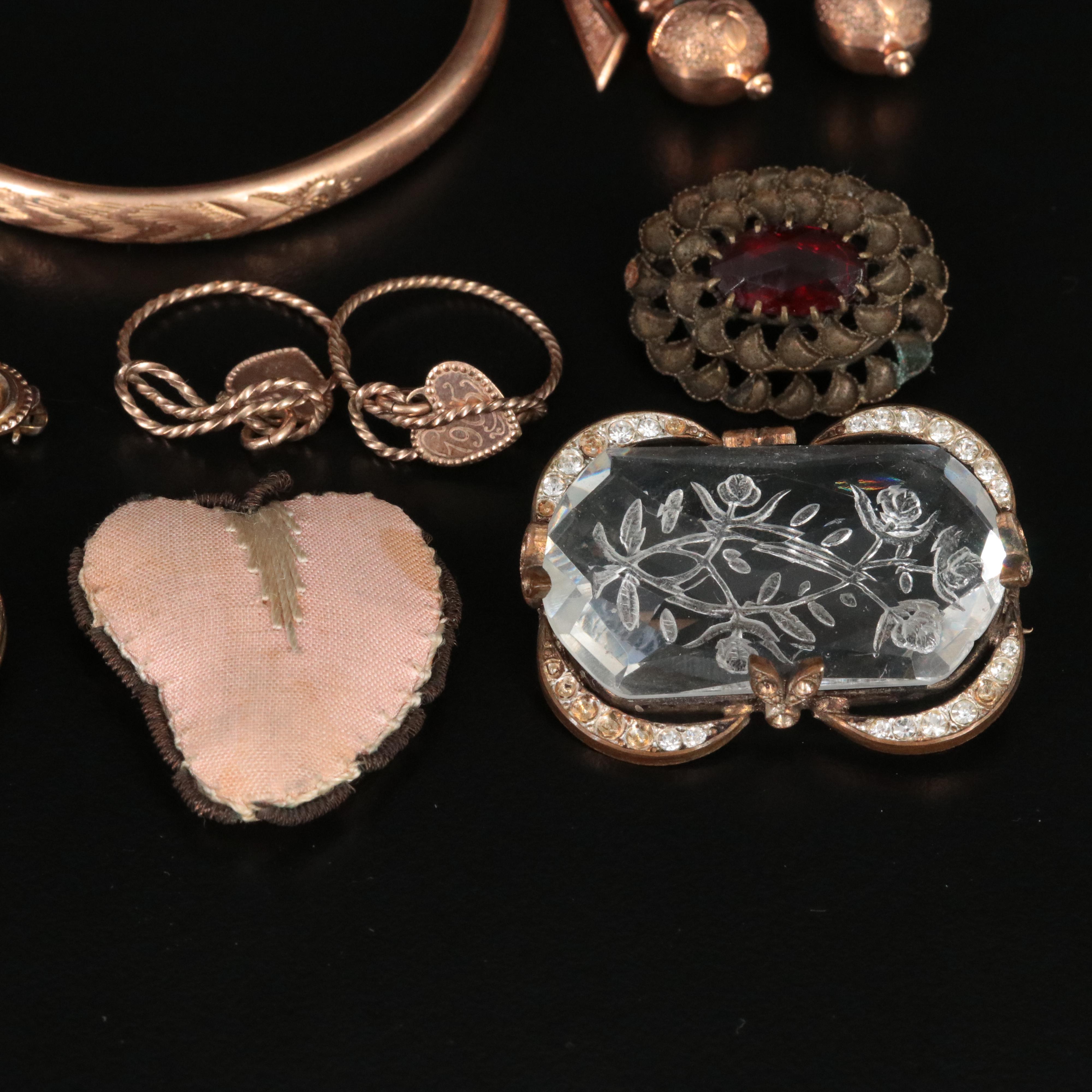 Vintage/ Antique Jewelry Collection Featuring Sterling and Gold-Filled