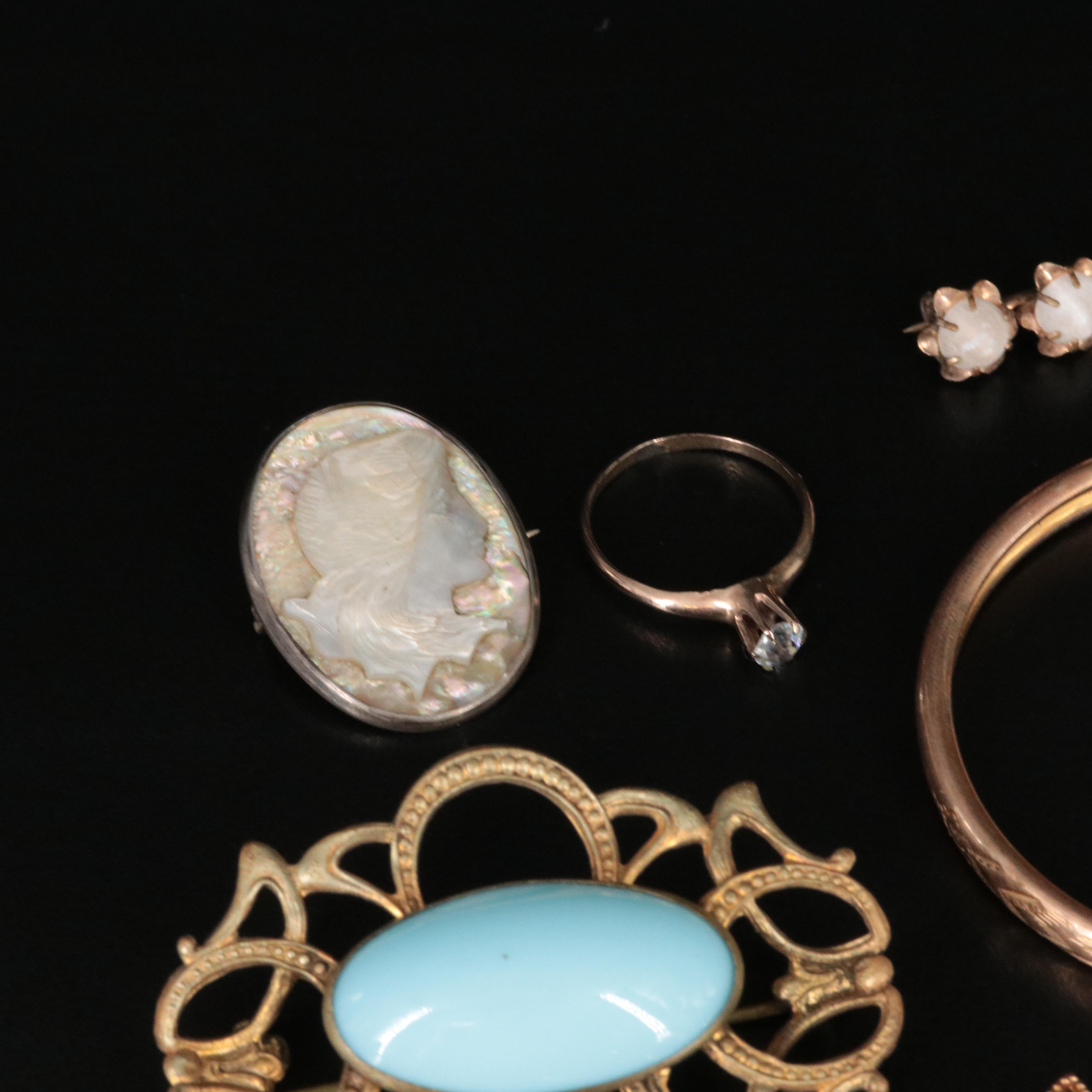Vintage/ Antique Jewelry Collection Featuring Sterling and Gold-Filled