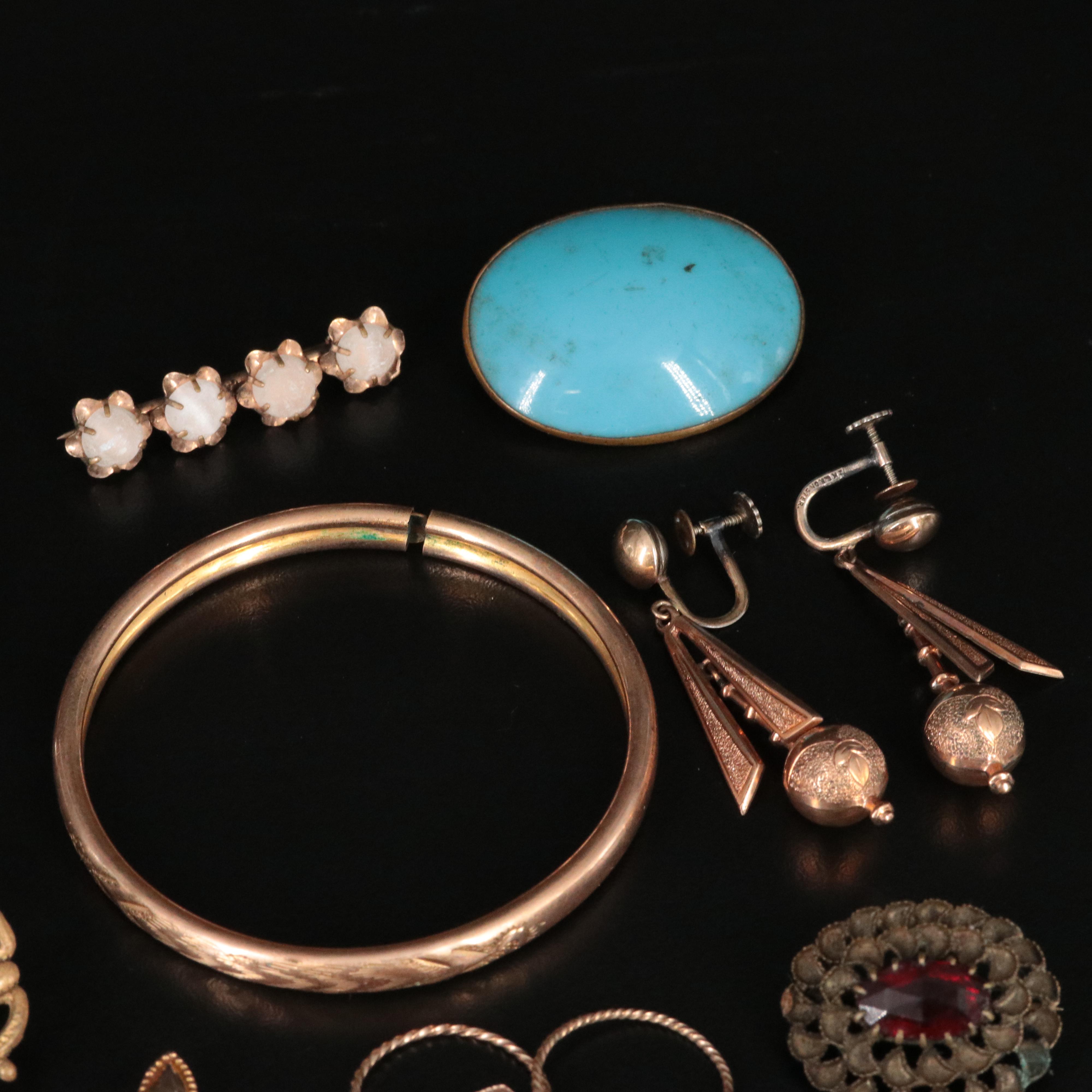 Vintage/ Antique Jewelry Collection Featuring Sterling and Gold-Filled
