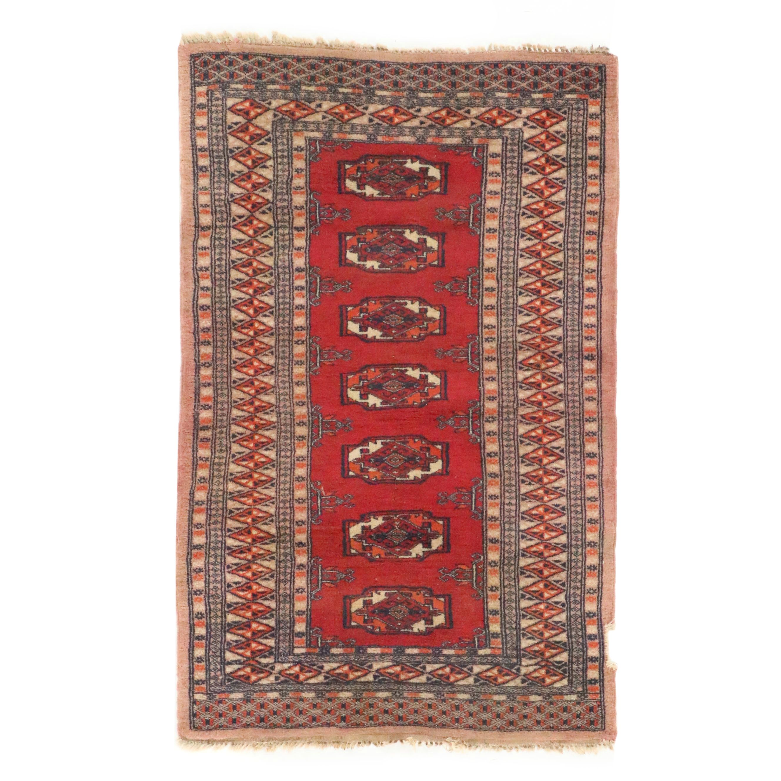 2'6 x 4'1 Hand-Knotted Turkish Milas Accent Rug