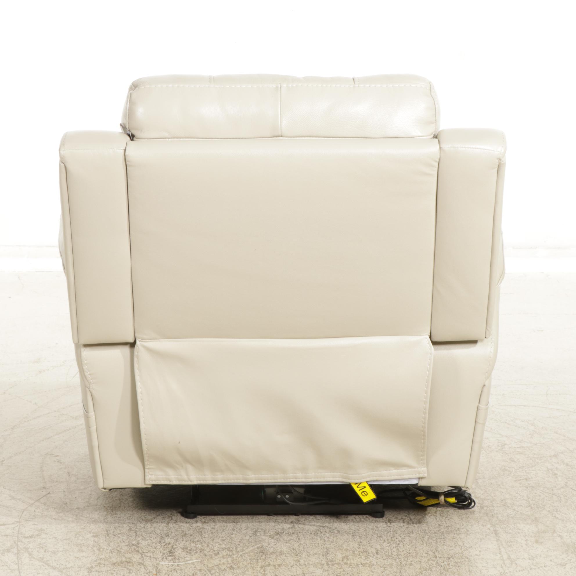 Man Wah Faux Leather Electric Recliner, 21st Century