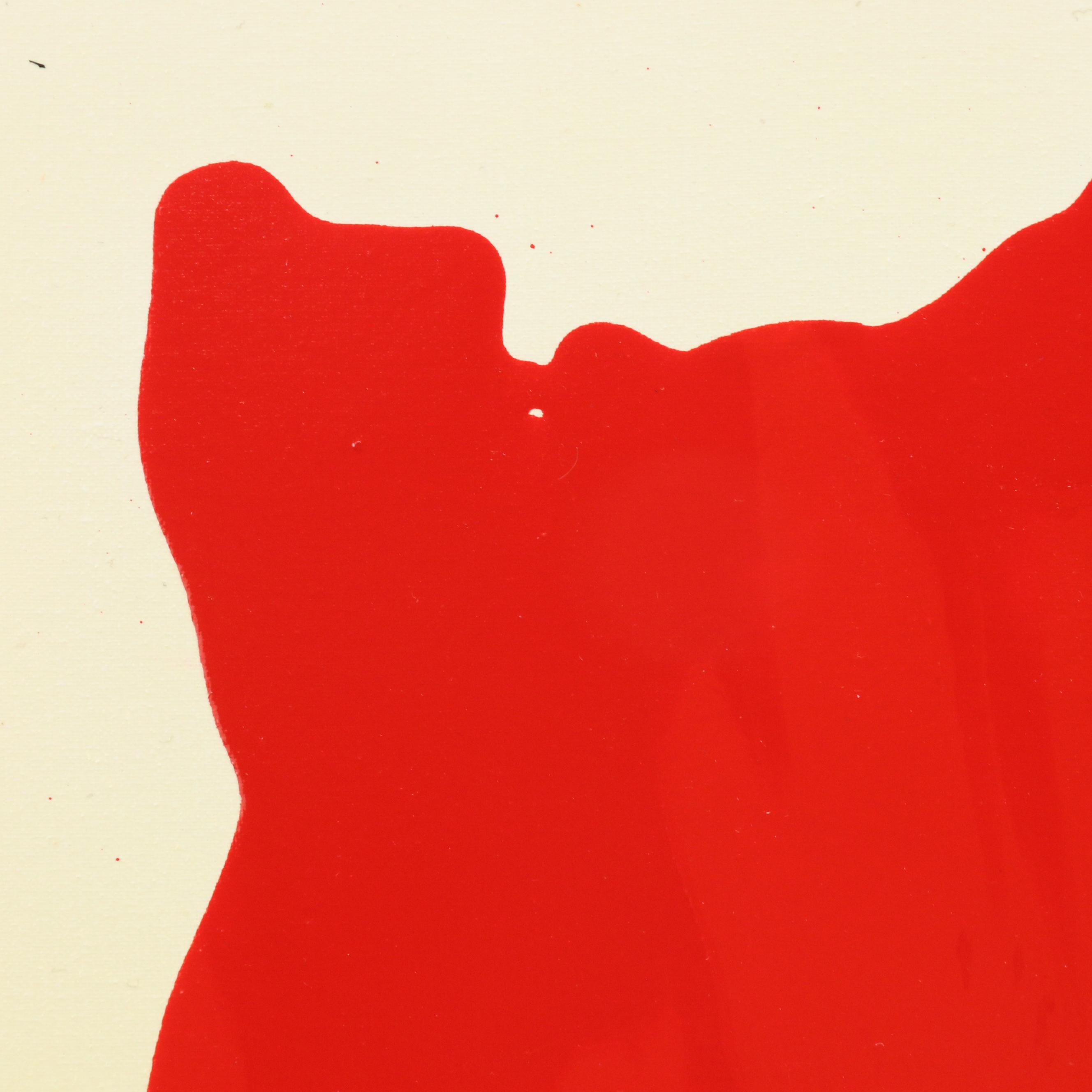 Robert R. Lackney Abstract Acrylic Painting "Shadow," 21st Century