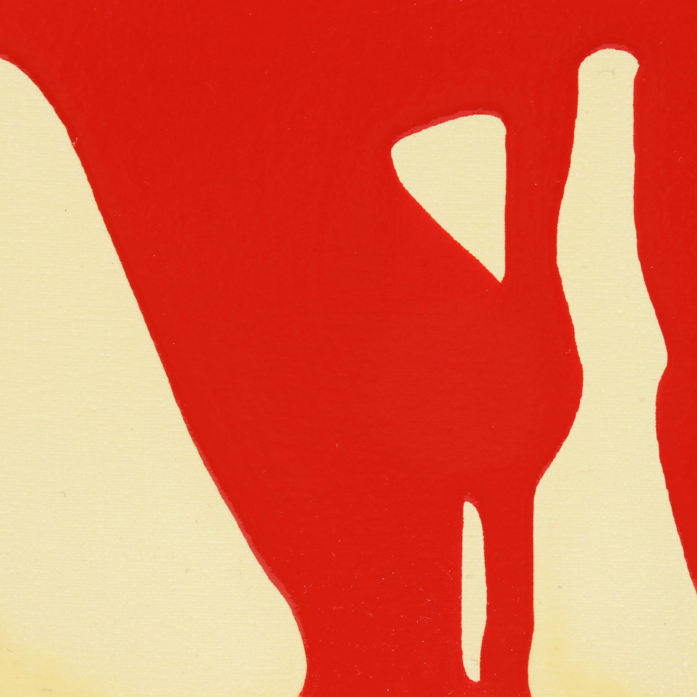 Robert R. Lackney Abstract Acrylic Painting "Shadow," 21st Century