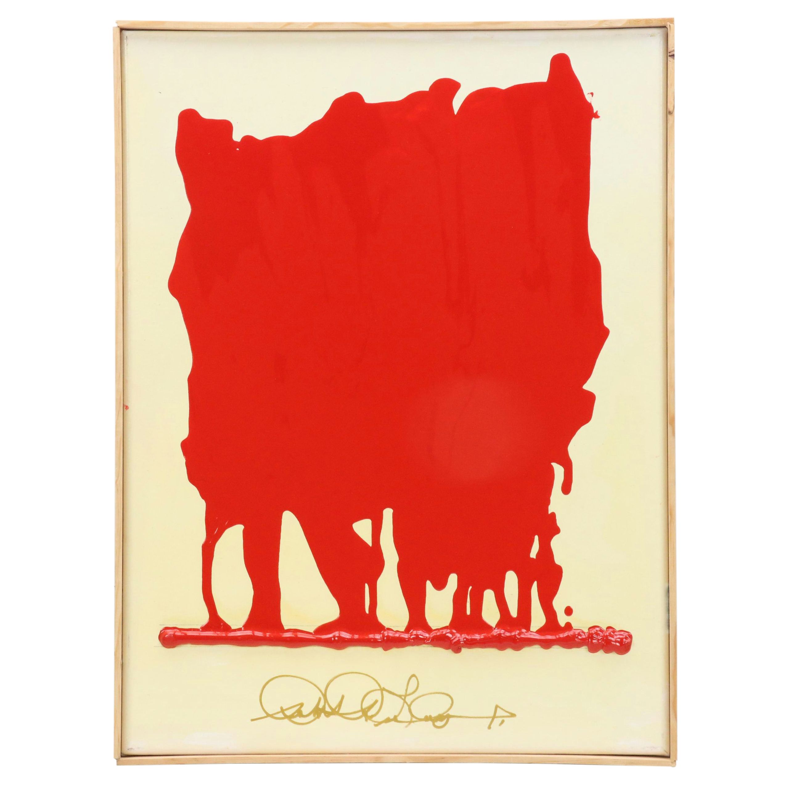 Robert R. Lackney Abstract Acrylic Painting "Shadow," 21st Century