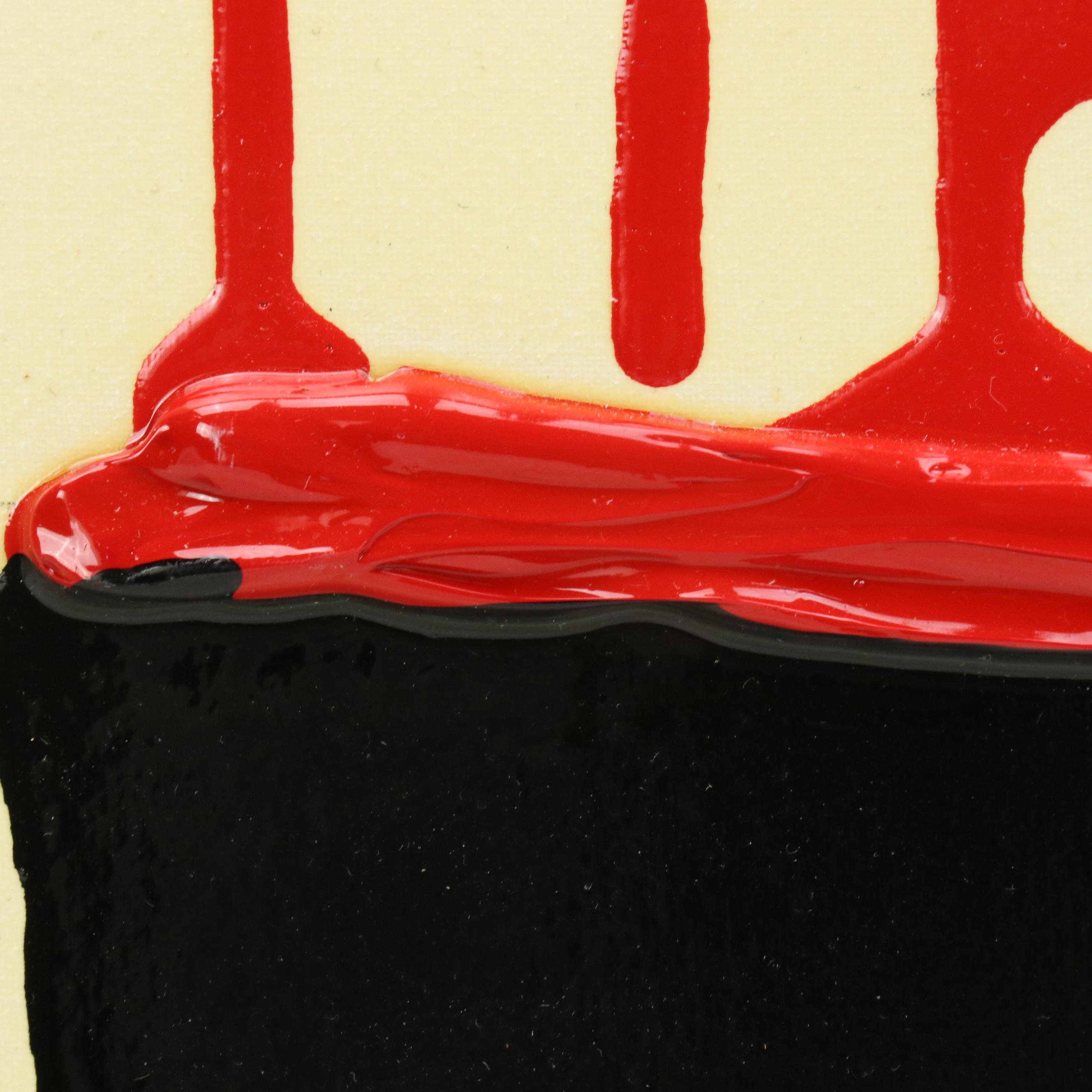 Robert R. Lackney Abstract Acrylic Painting "Dervwyn," 21st Century