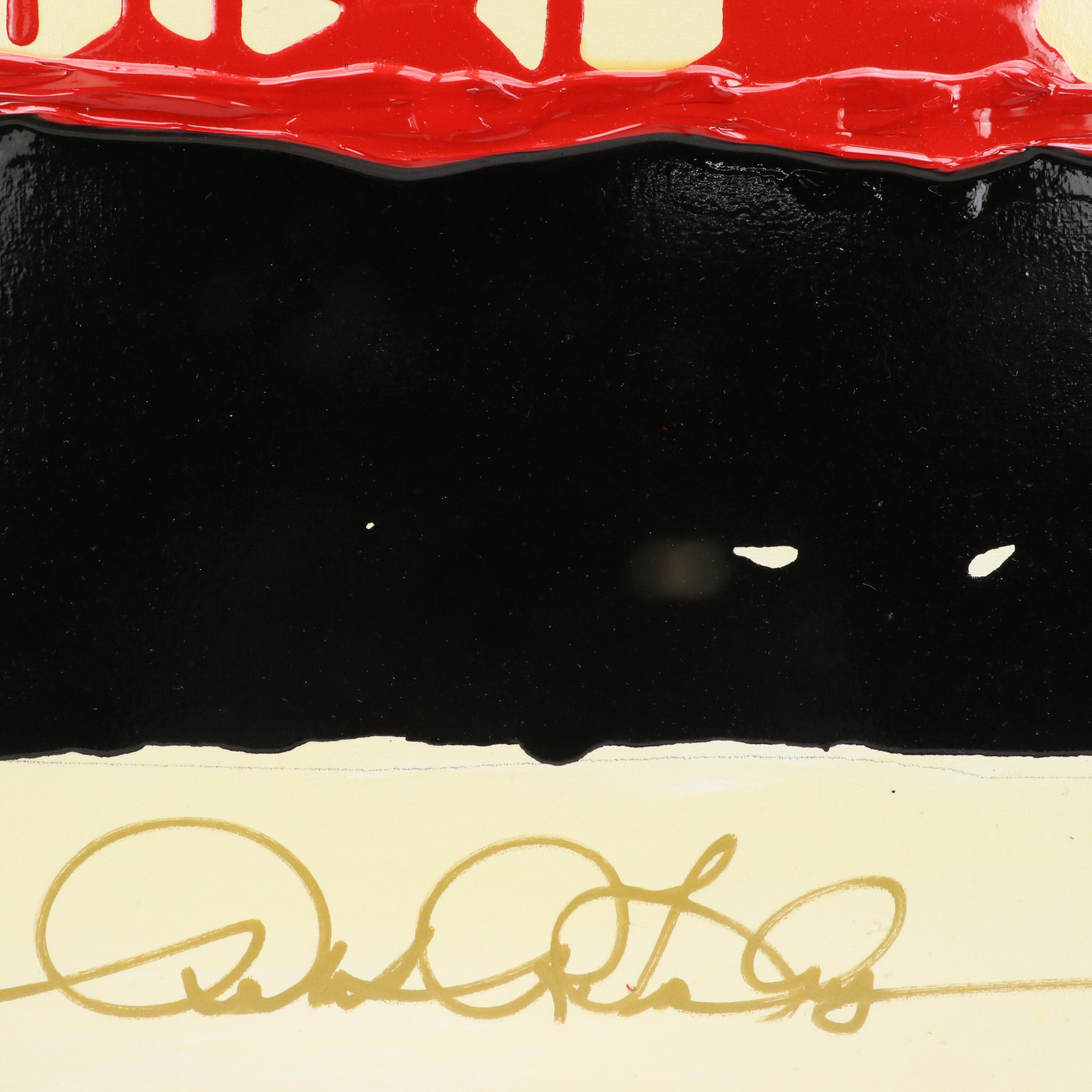 Robert R. Lackney Abstract Acrylic Painting "Dervwyn," 21st Century