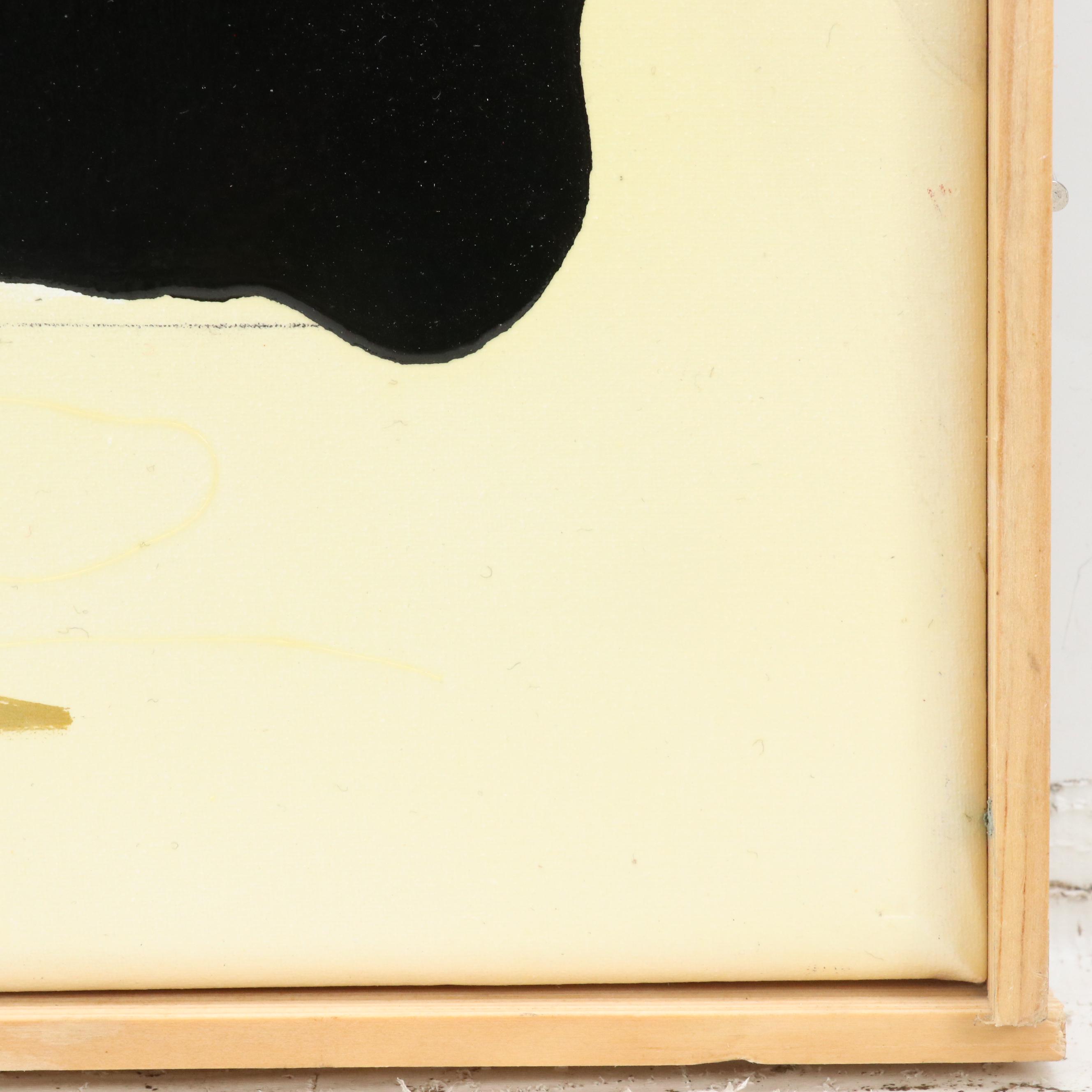 Robert R. Lackney Abstract Acrylic Painting "Dervwyn," 21st Century