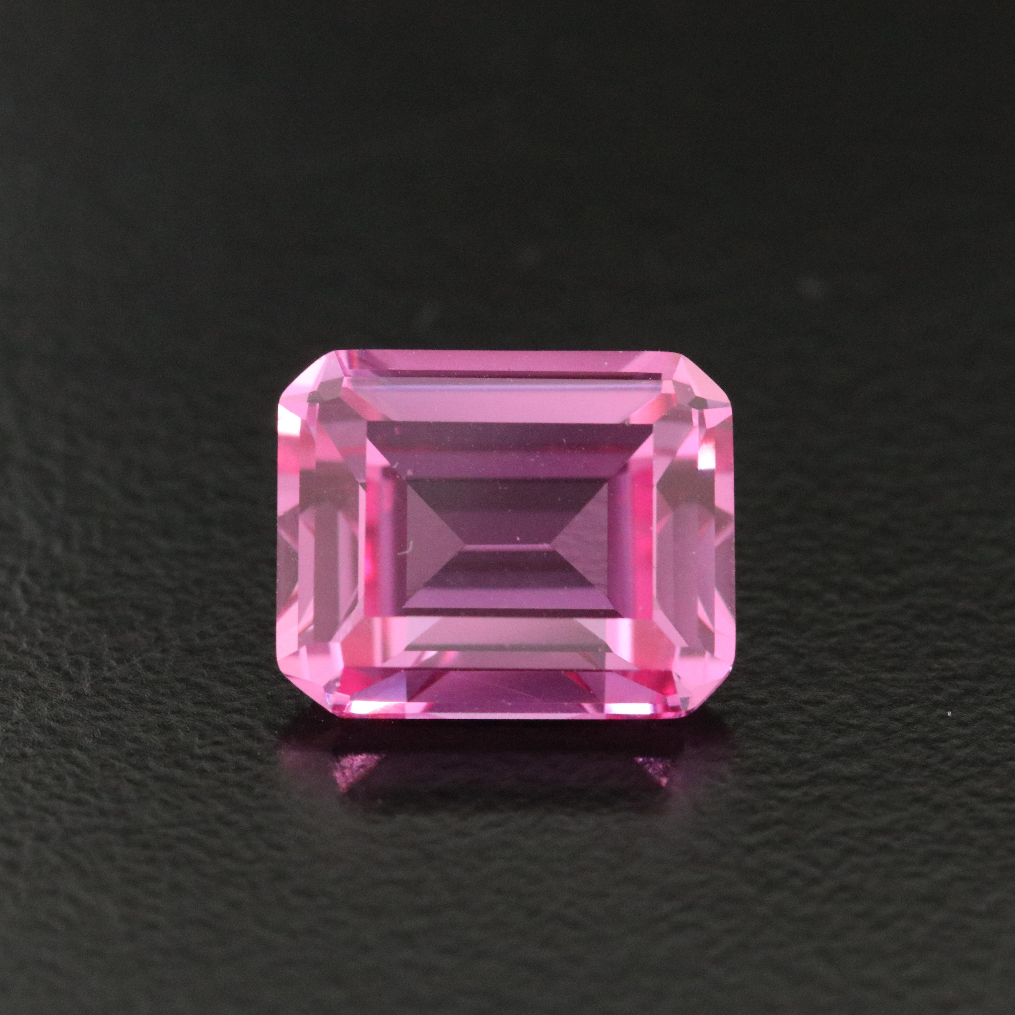 Loose 6.01 CT Lab Grown Sapphire