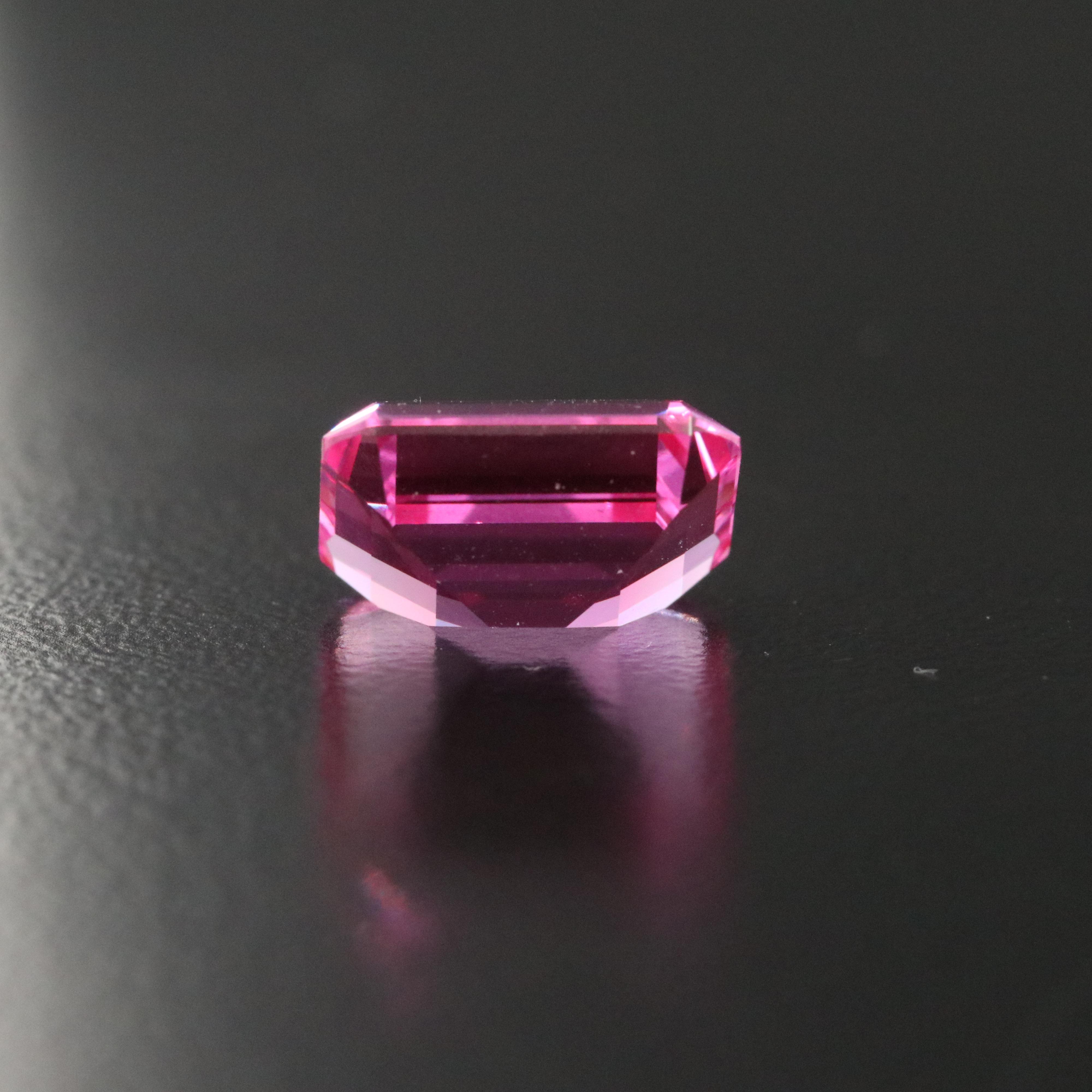 Loose 6.01 CT Lab Grown Sapphire
