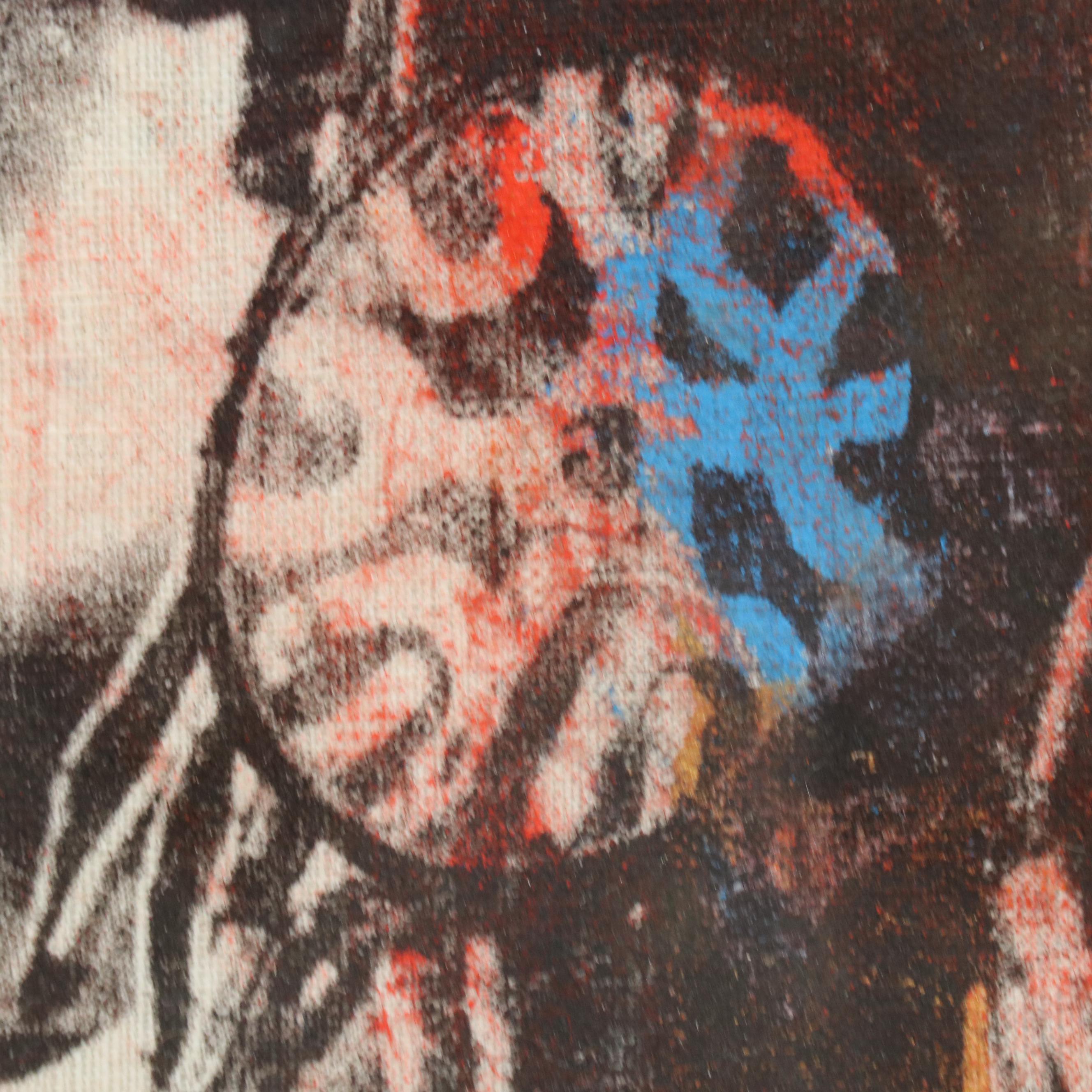 Eric Ajama Figural Surrealist Screenprint, 21st Century